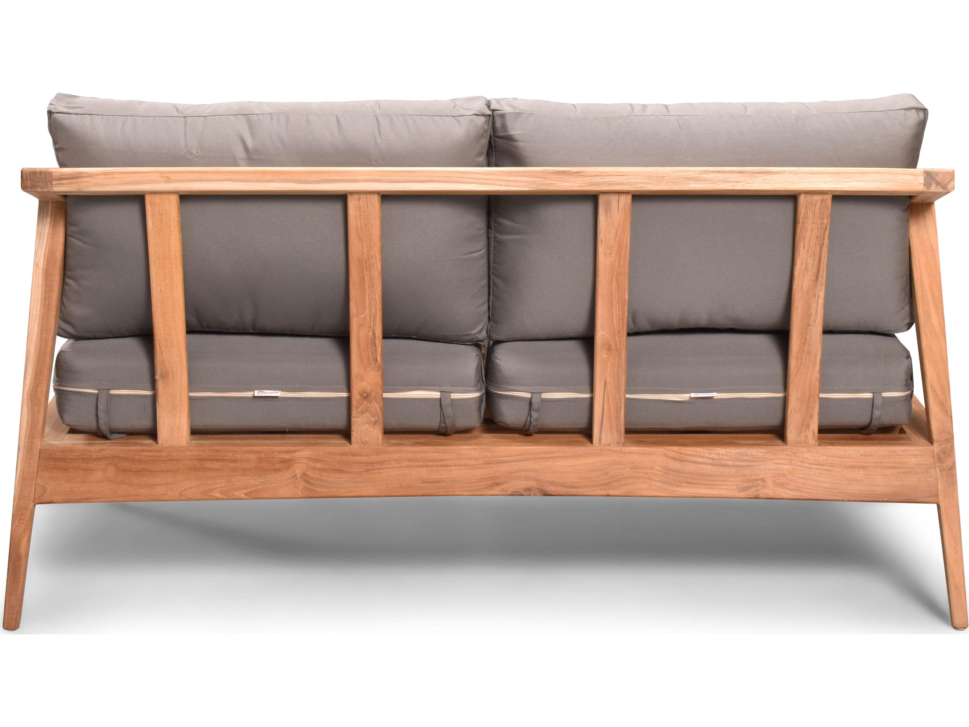 Harmonia Living Tango Teak Outdoor Patio Loveseat