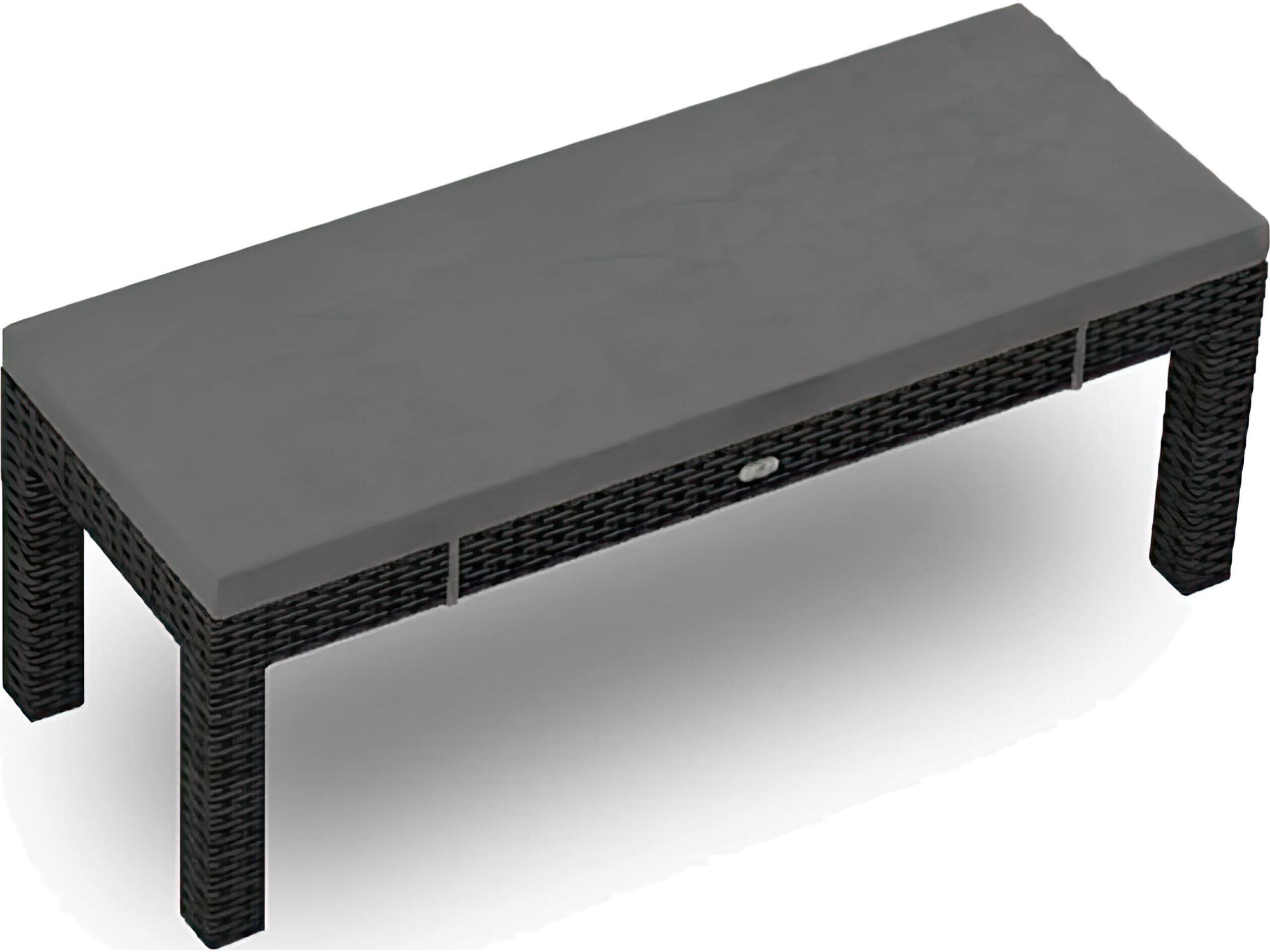 Harmonia Living Urbana Wicker 2-Seater Dining Patio Bench