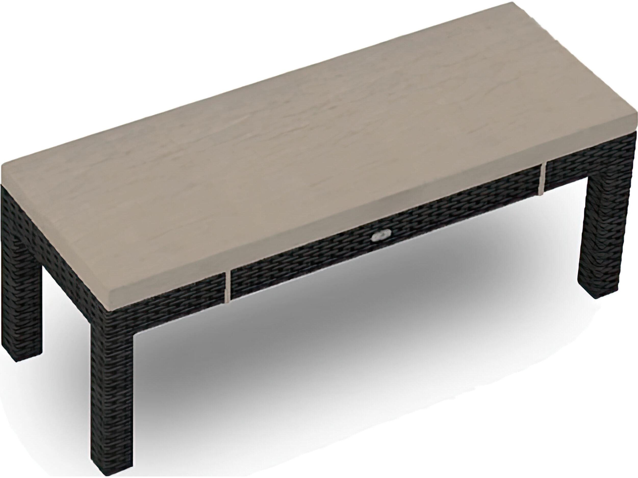 Harmonia Living Urbana Wicker 2-Seater Dining Patio Bench