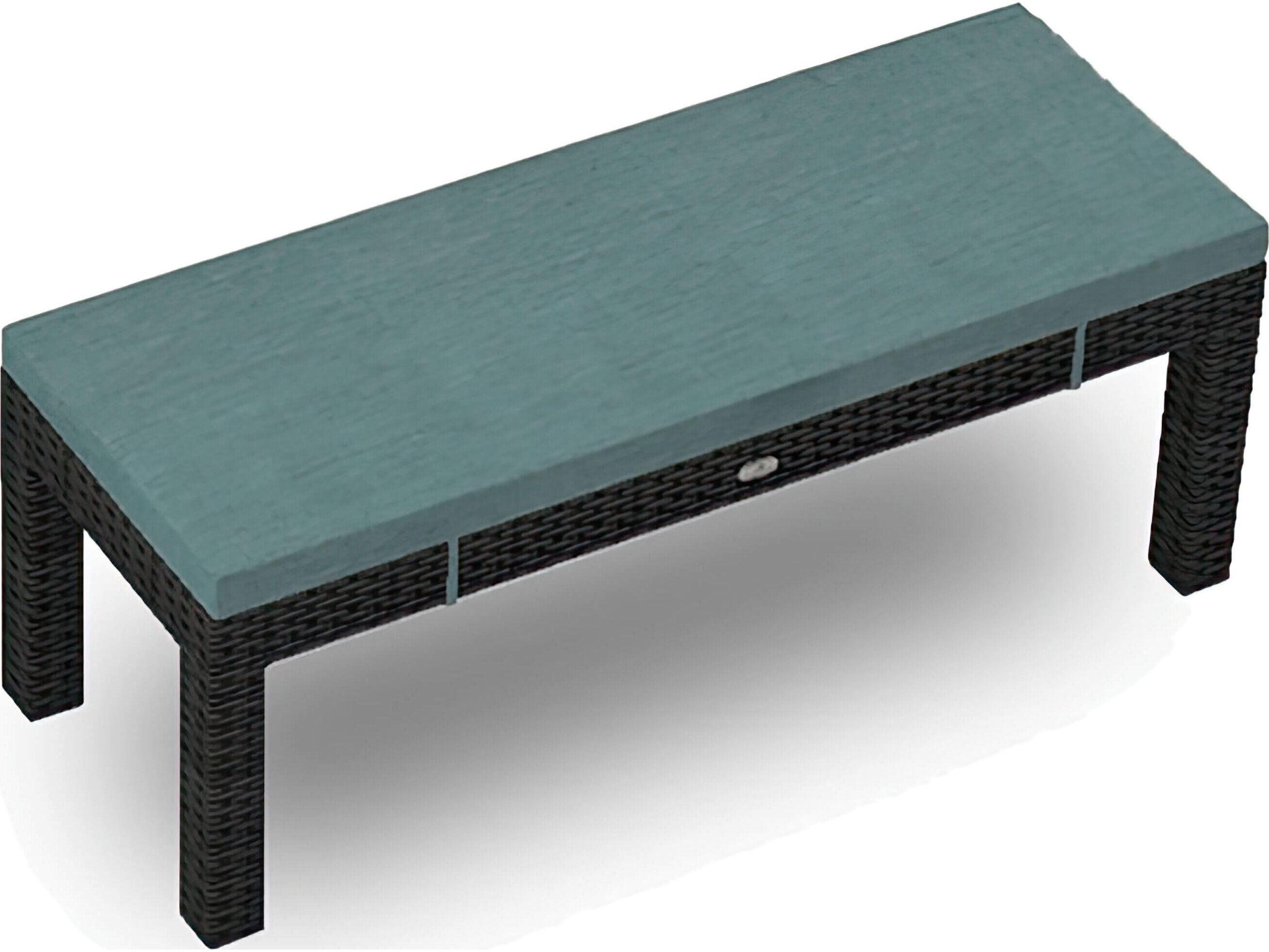 Harmonia Living Urbana Wicker 2-Seater Dining Patio Bench