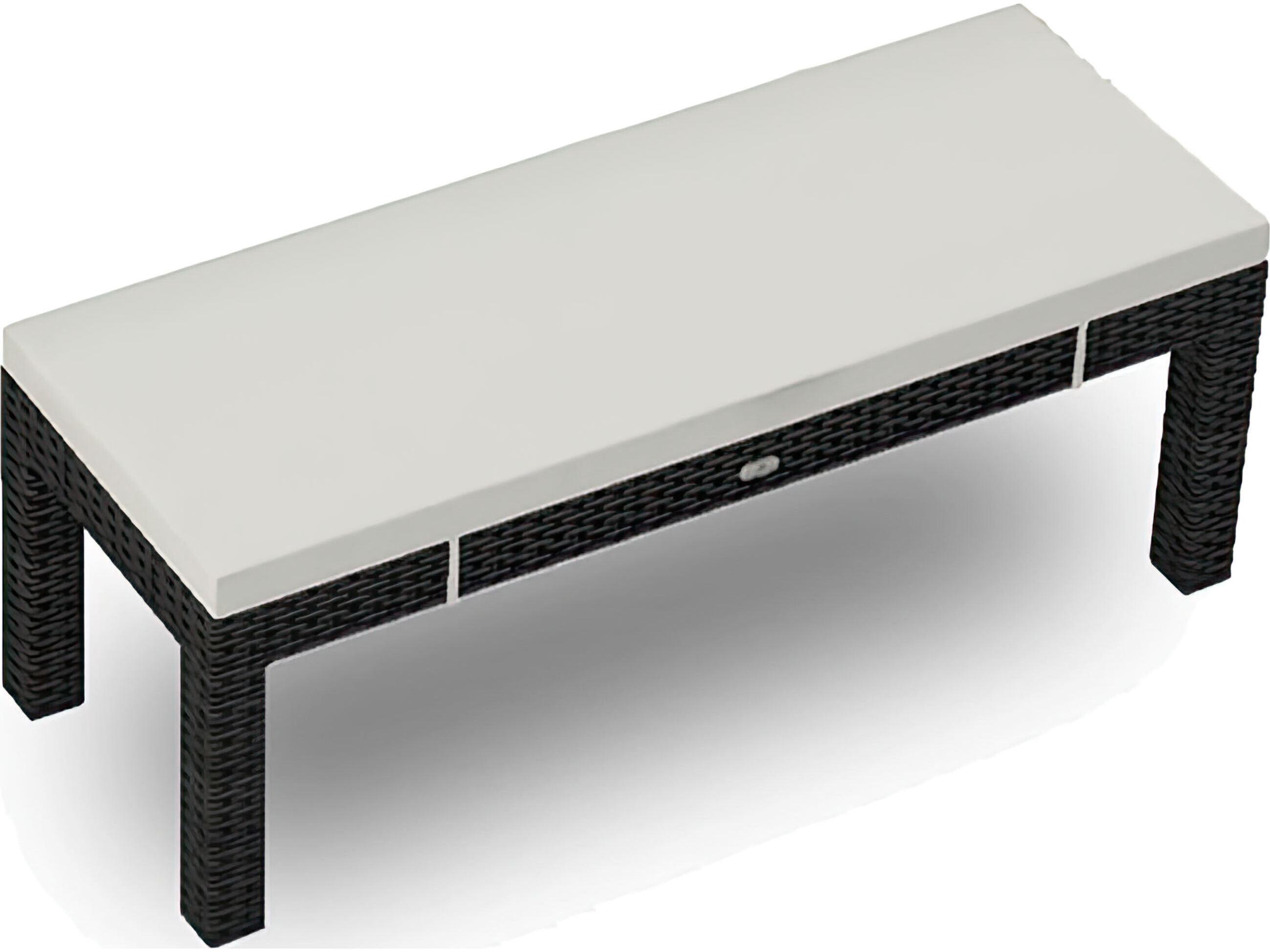 Harmonia Living Urbana Wicker 2-Seater Dining Patio Bench