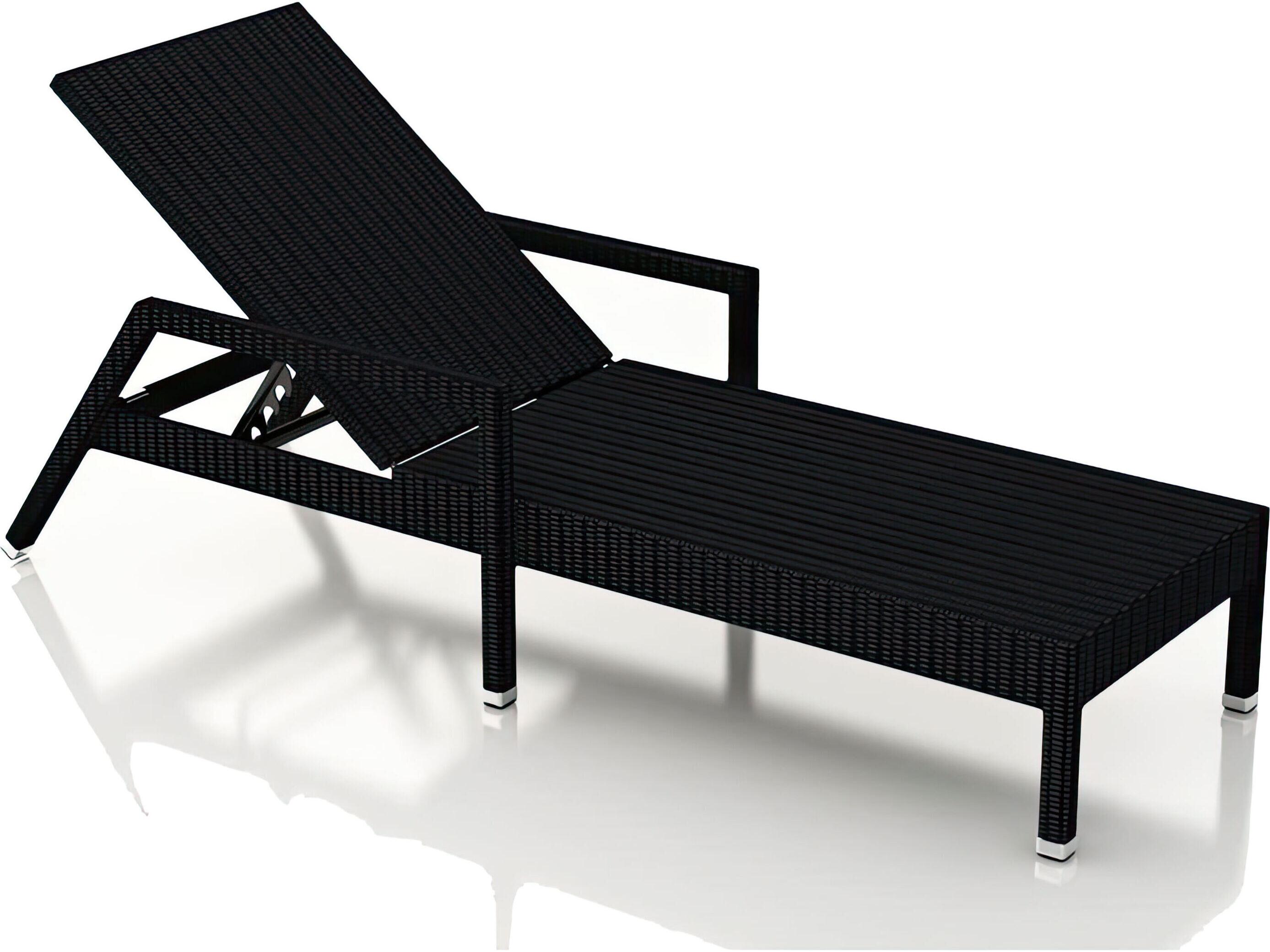 Harmonia Living Urbana HDPE Wicker 6 Reclining Chaise Outdoor Patio Lounge Set