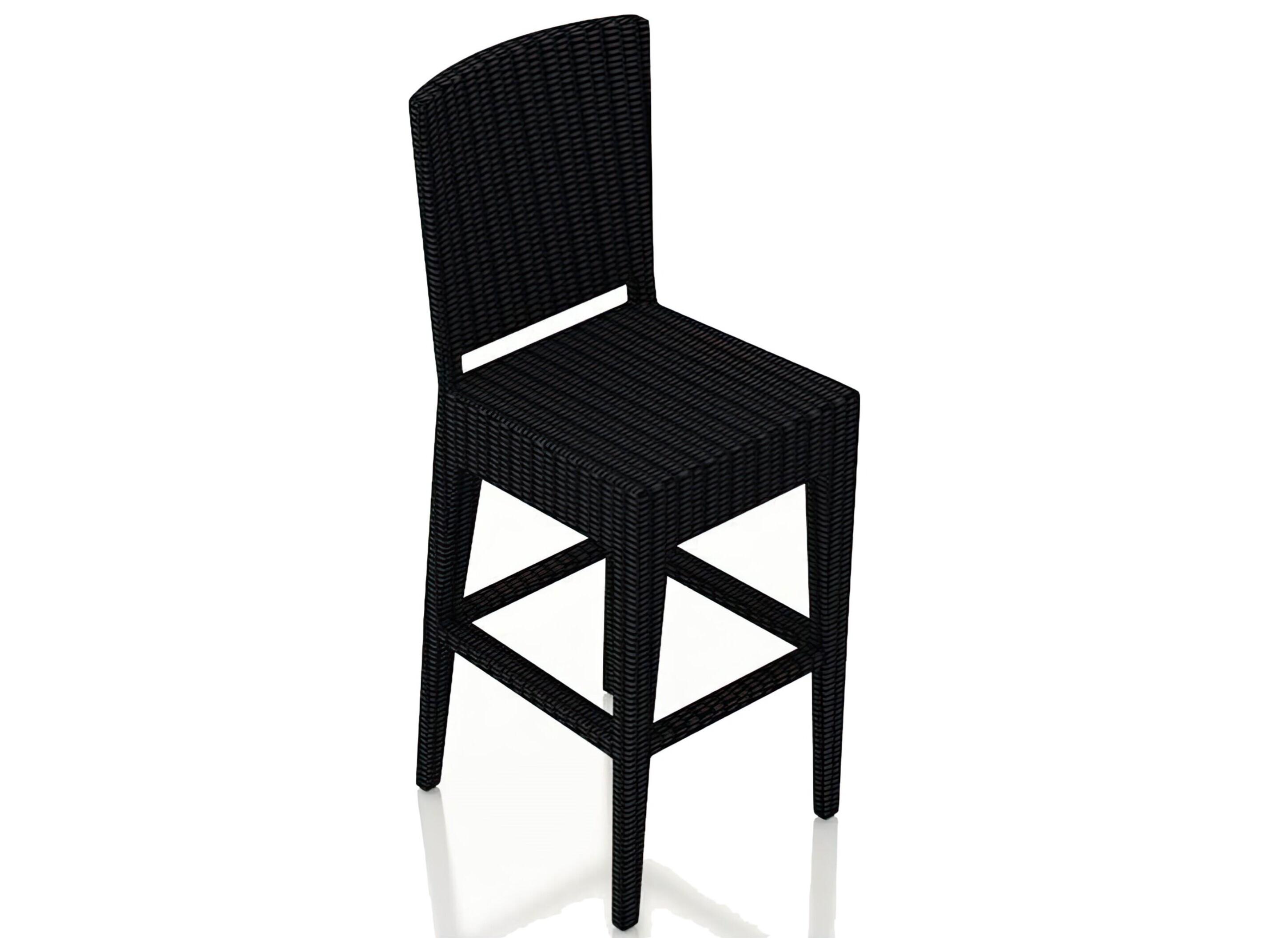 Harmonia Living Urbana HDPE Wicker Patio Bar Chair