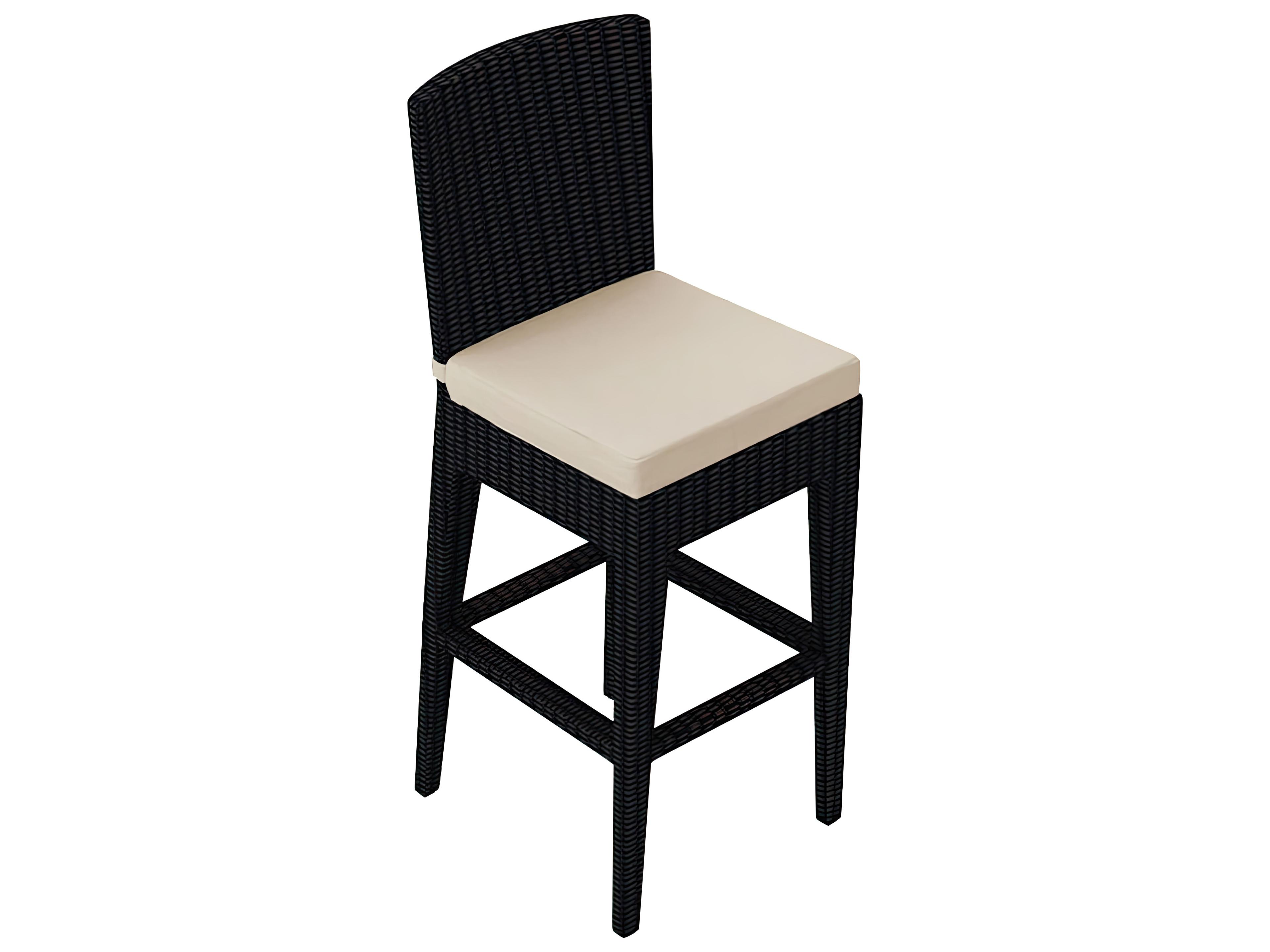 Harmonia Living Urbana HDPE Wicker Patio Bar Chair