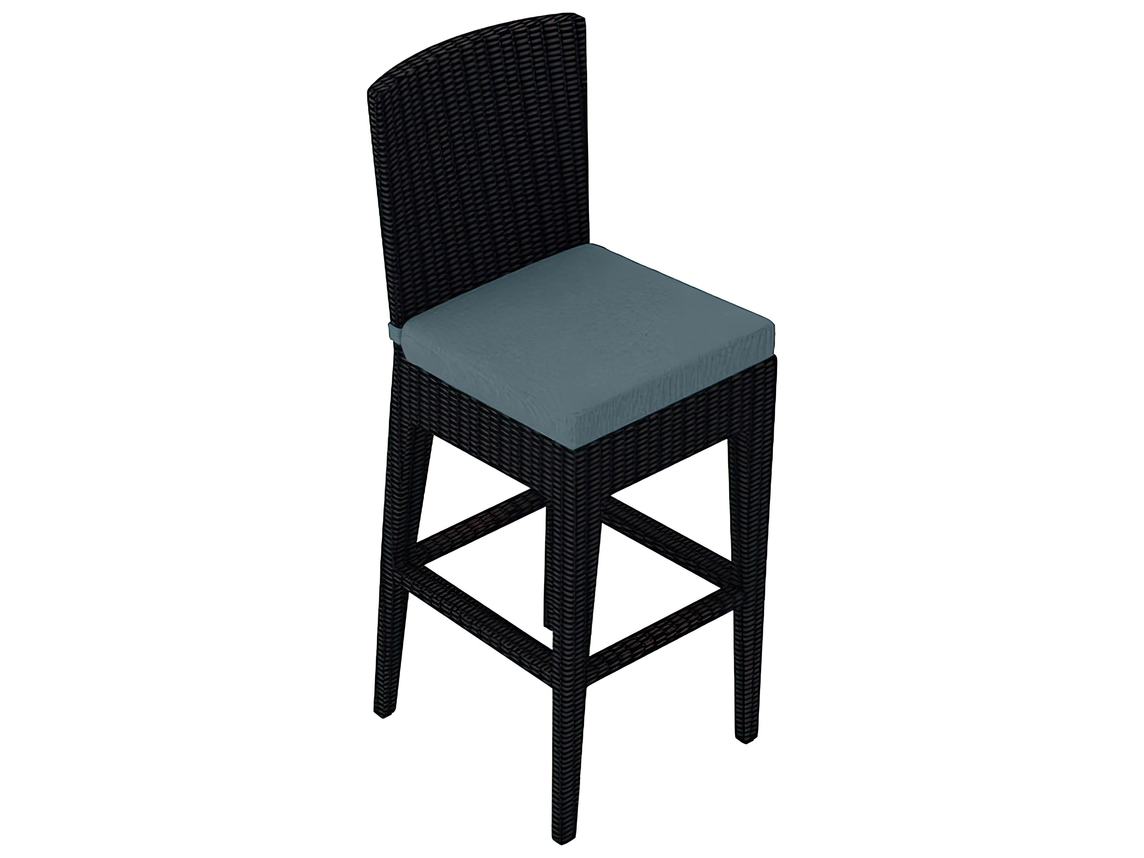 Harmonia Living Urbana HDPE Wicker Patio Bar Chair