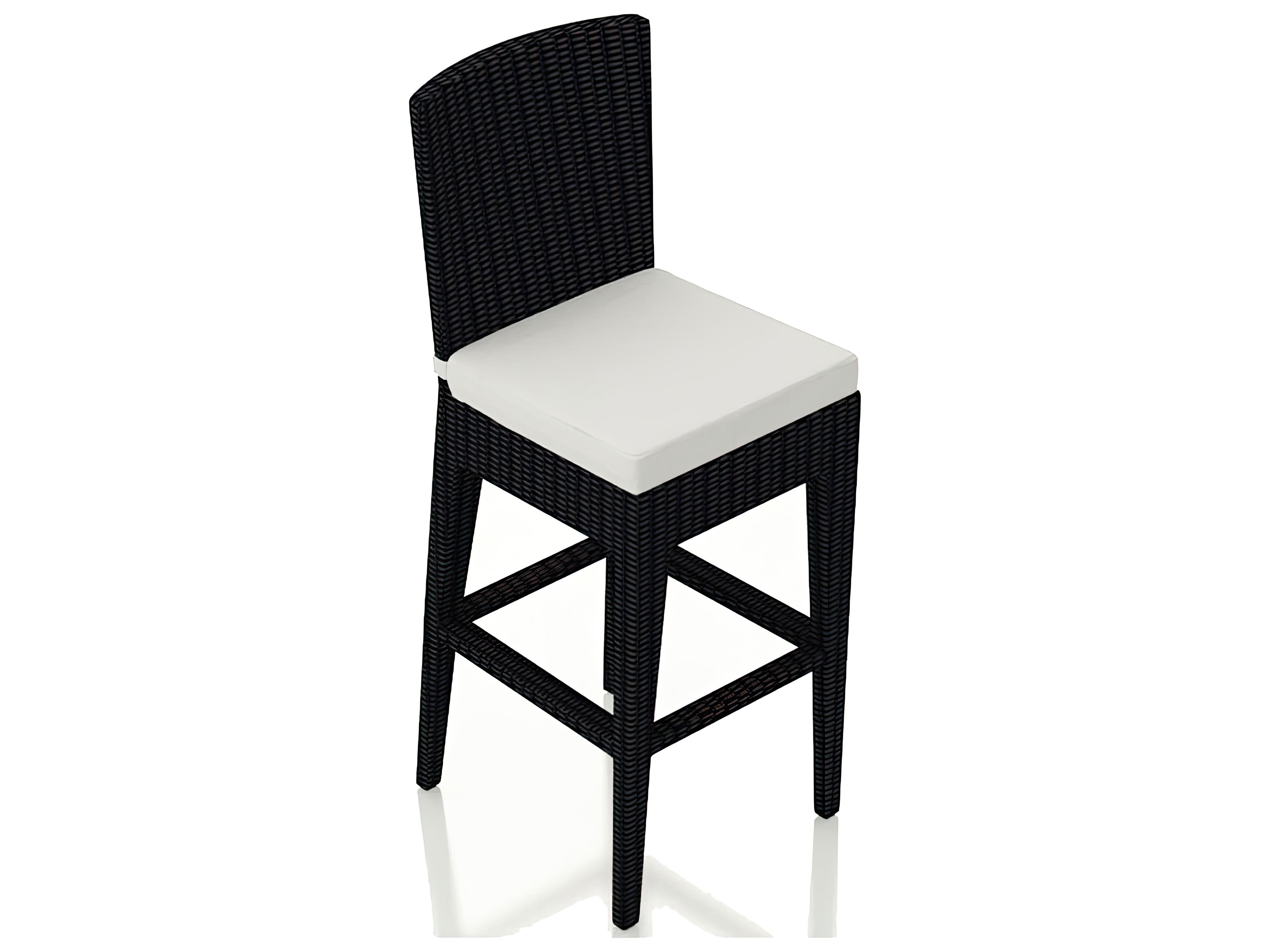 Harmonia Living Urbana HDPE Wicker Patio Bar Chair