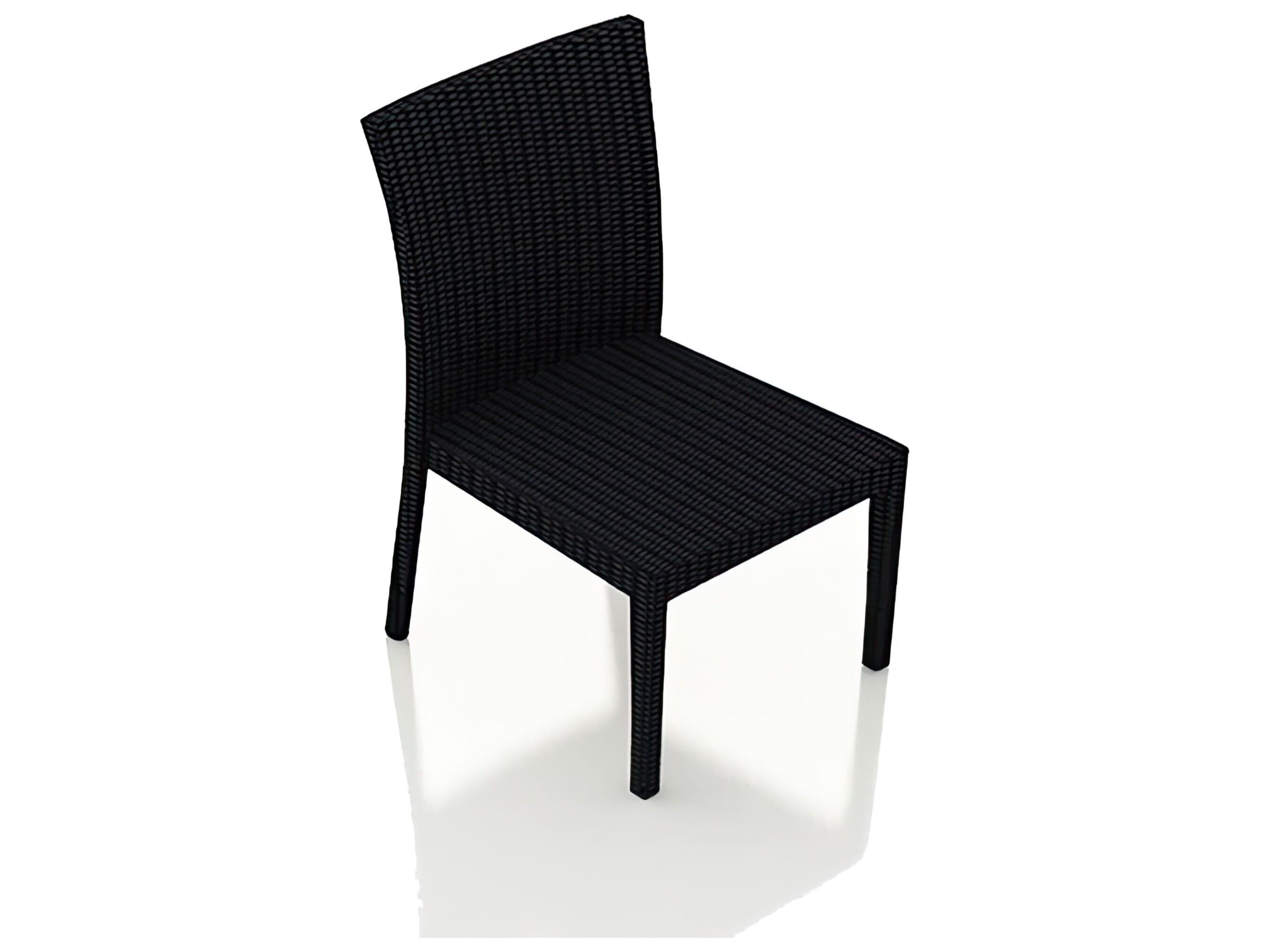 Harmonia Living Urbana Wicker Stackable Patio Dining Side Chair