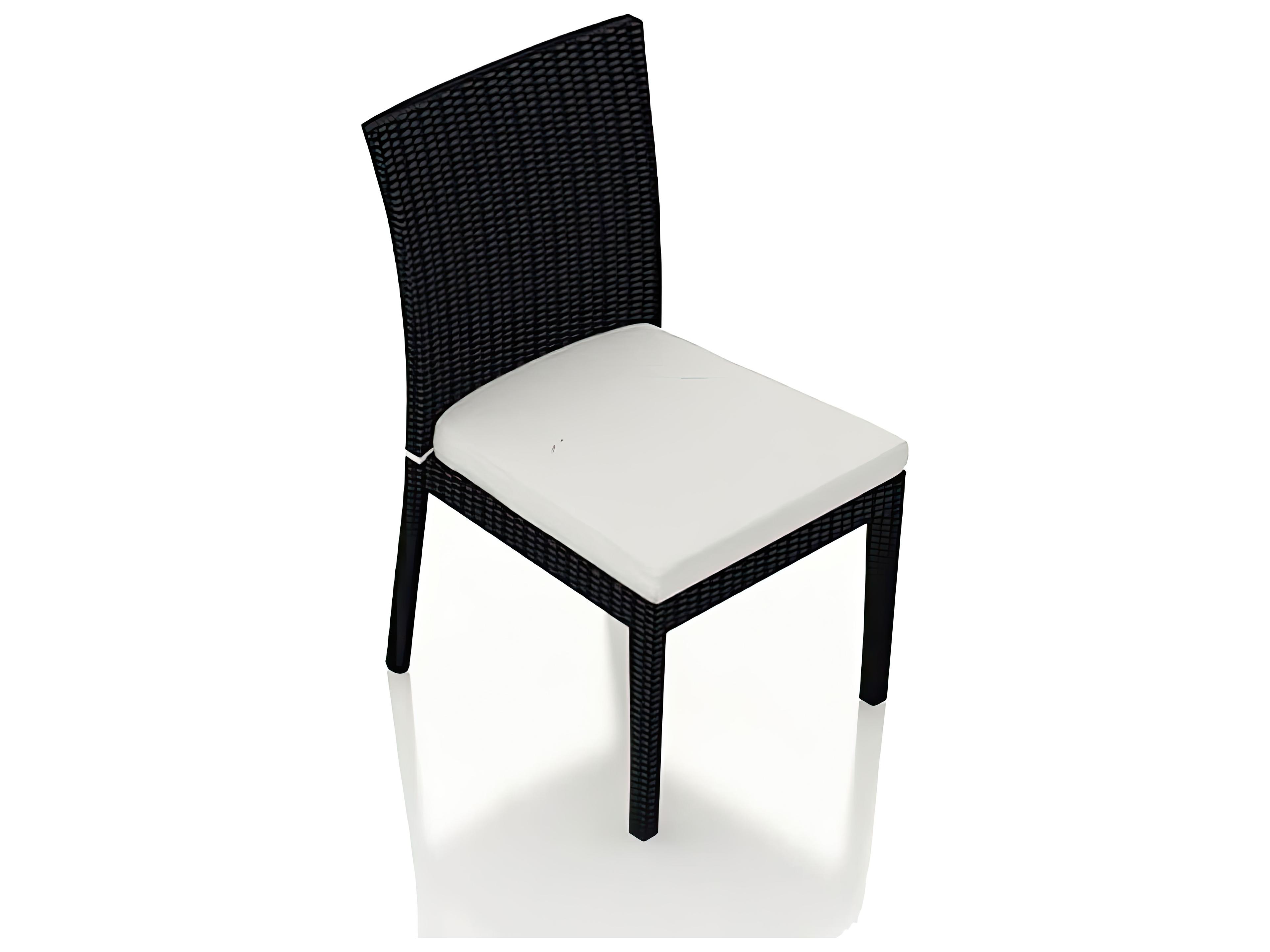 Harmonia Living Urbana Wicker Stackable Patio Dining Side Chair
