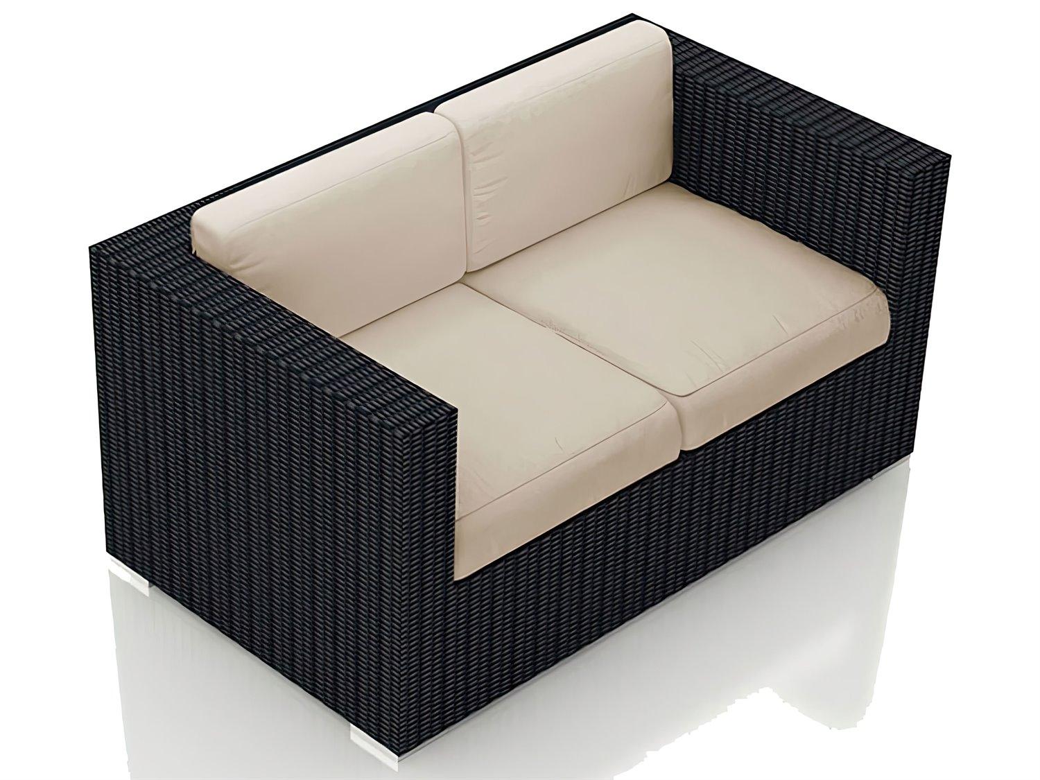 Harmonia Living Urbana Wicker Outdoor Loveseat