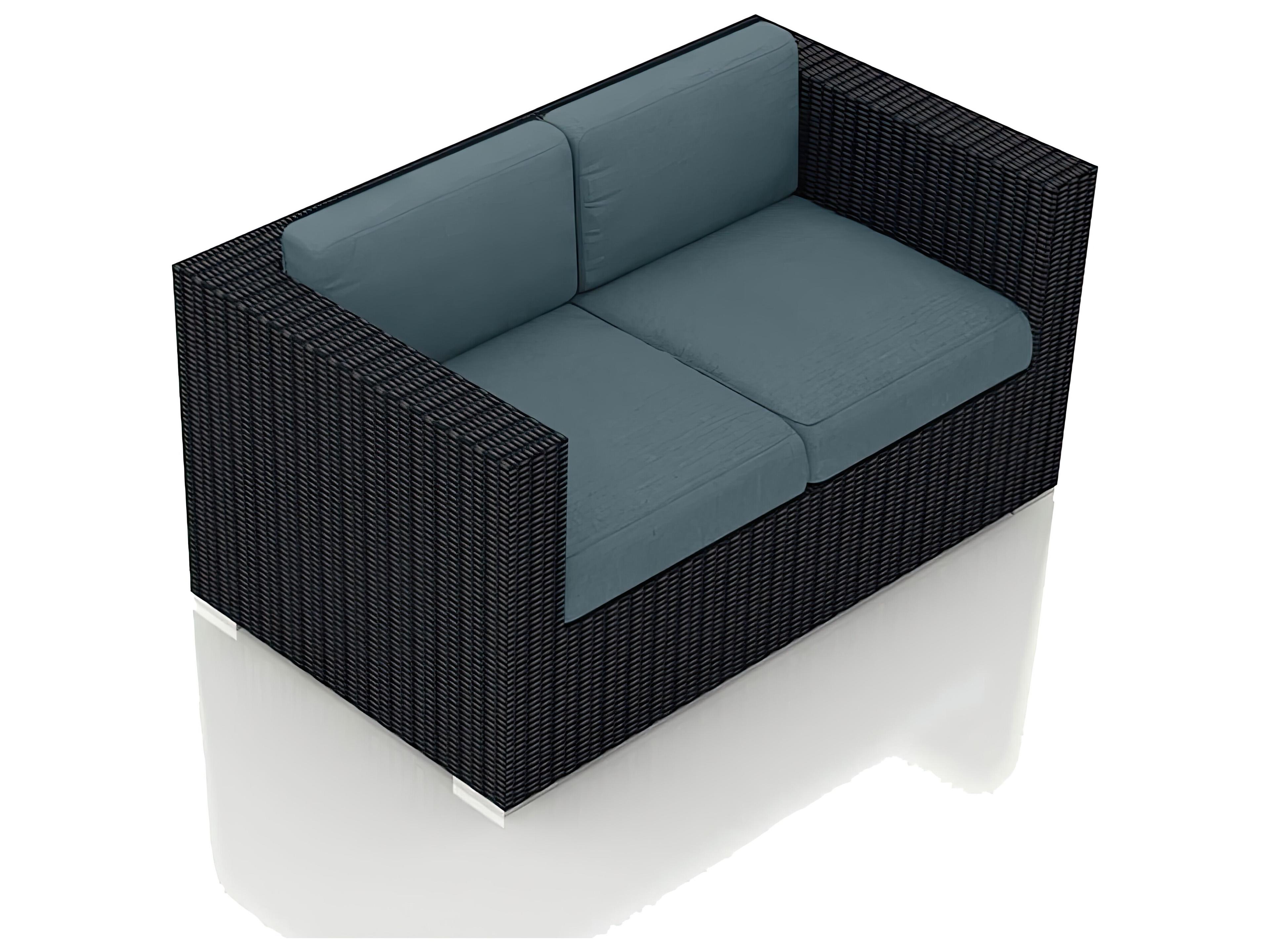 Harmonia Living Urbana Wicker Outdoor Loveseat