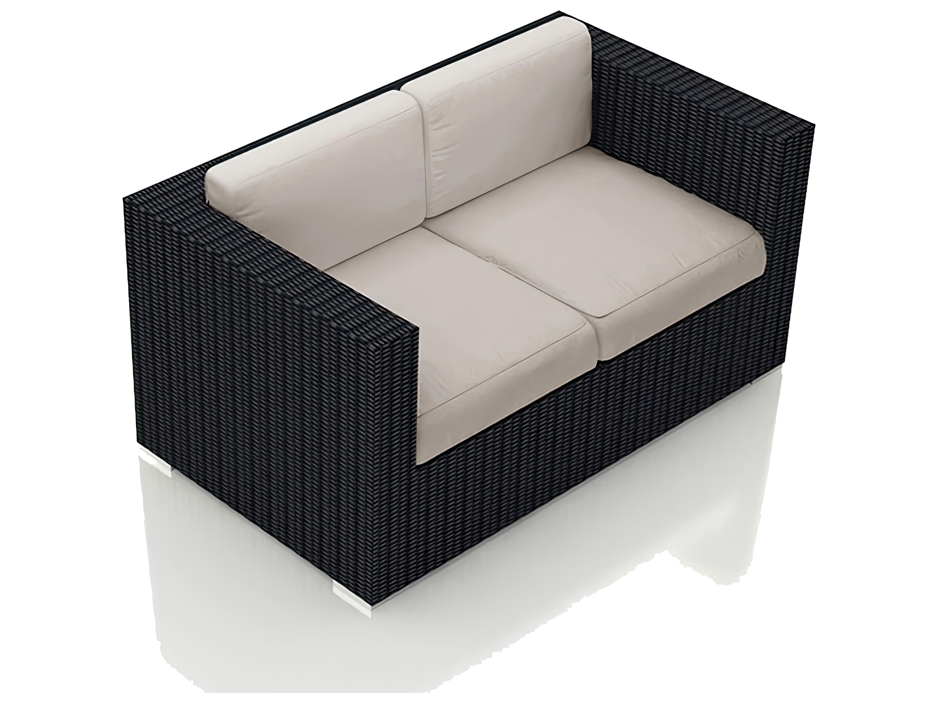 Harmonia Living Urbana Wicker Outdoor Loveseat