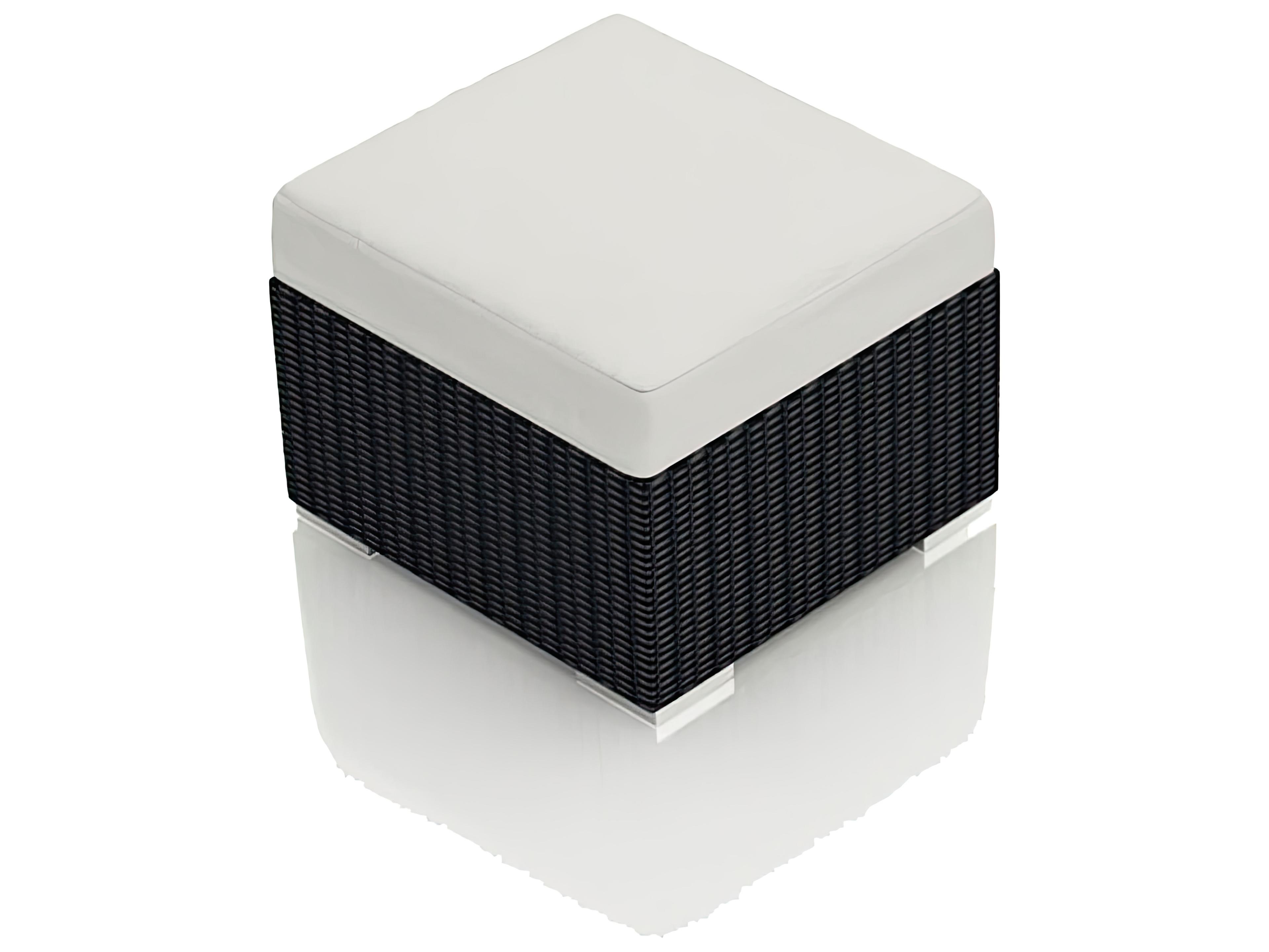 Harmonia Living Urbana Wicker Double Patio Ottoman