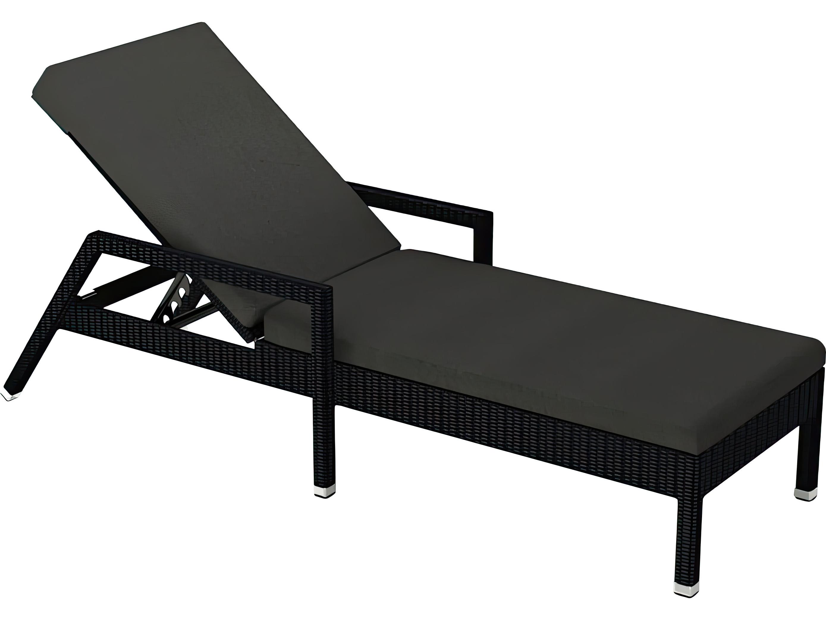 Harmonia Living Urbana Wicker Reclining Outdoor Patio Chaise Lounge