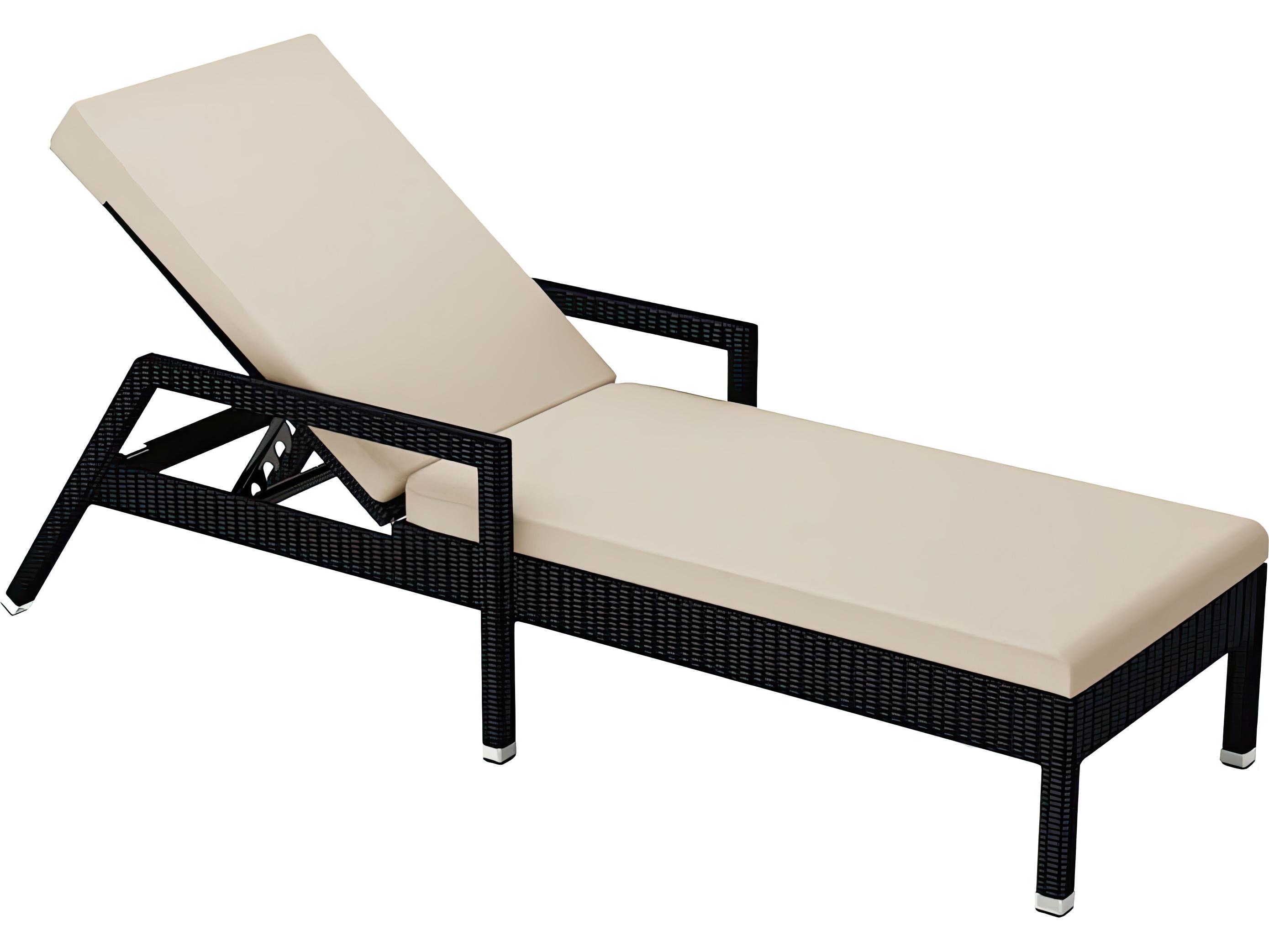 Harmonia Living Urbana Wicker Reclining Outdoor Patio Chaise Lounge