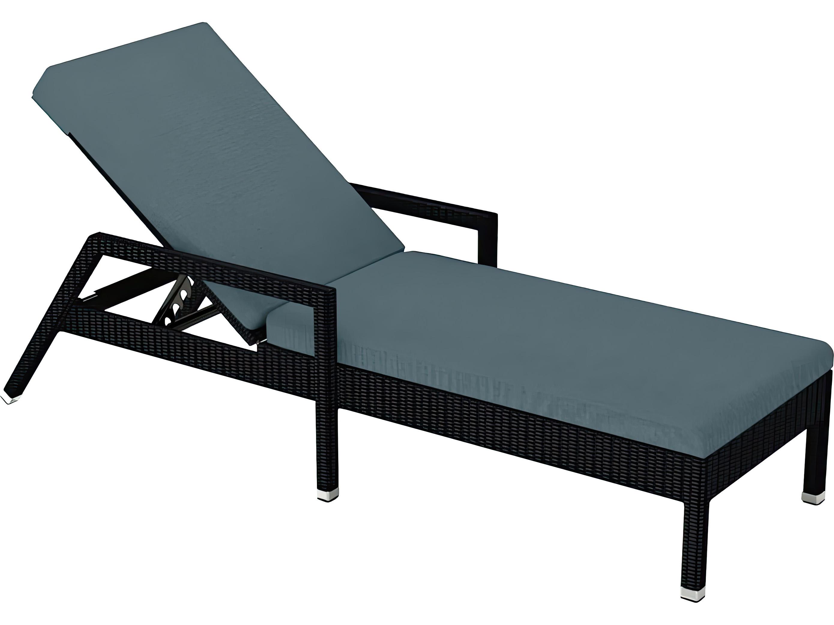 Harmonia Living Urbana Wicker Reclining Outdoor Patio Chaise Lounge