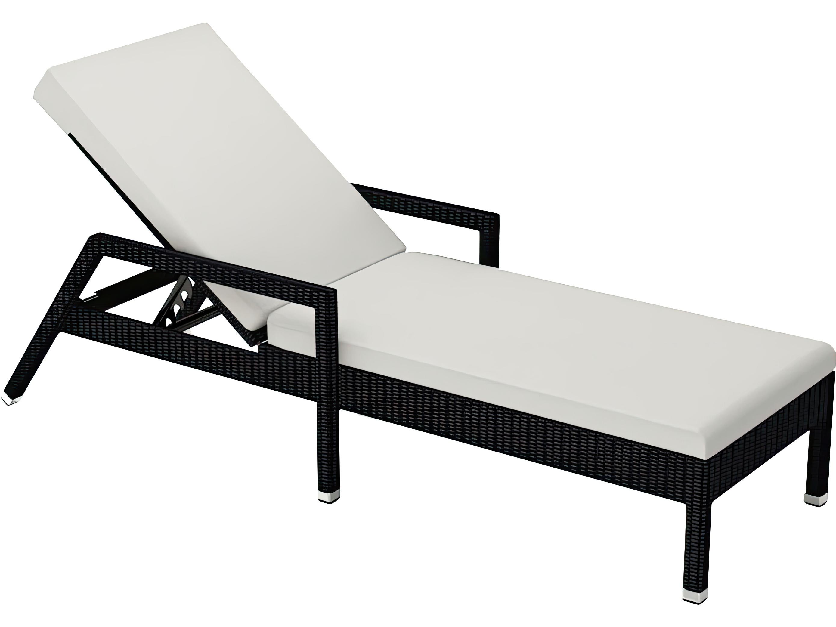 Harmonia Living Urbana Wicker Reclining Outdoor Patio Chaise Lounge