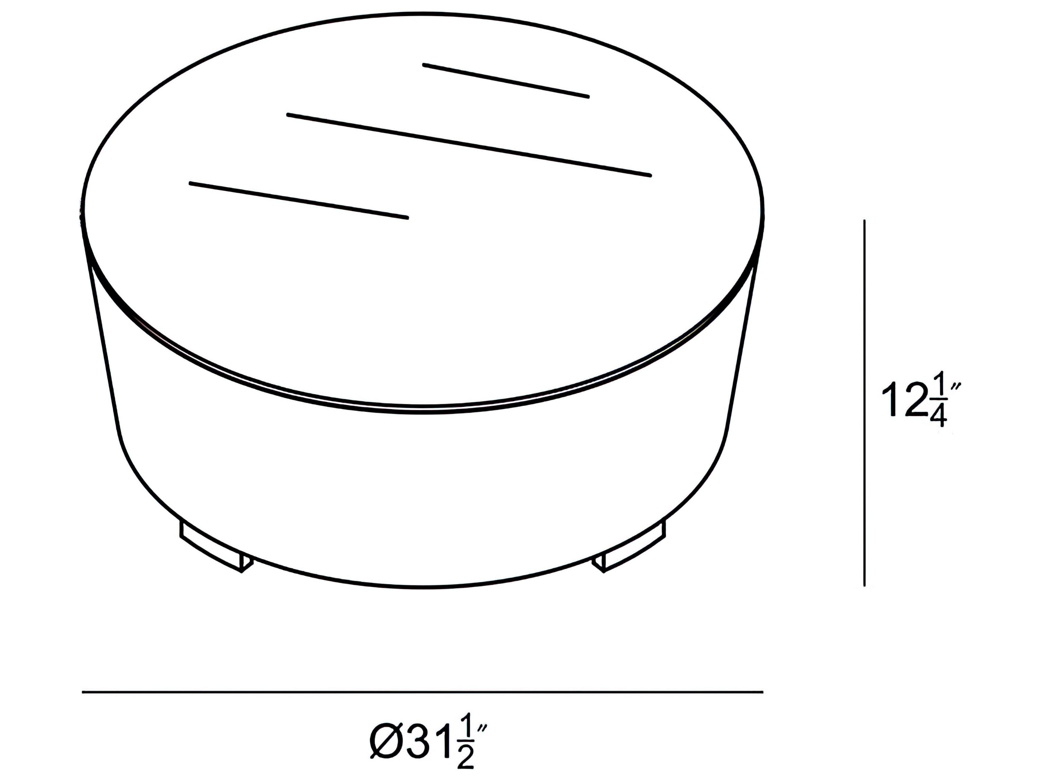 Harmonia Living Urbana Wicker Round Glass Top Coffee table