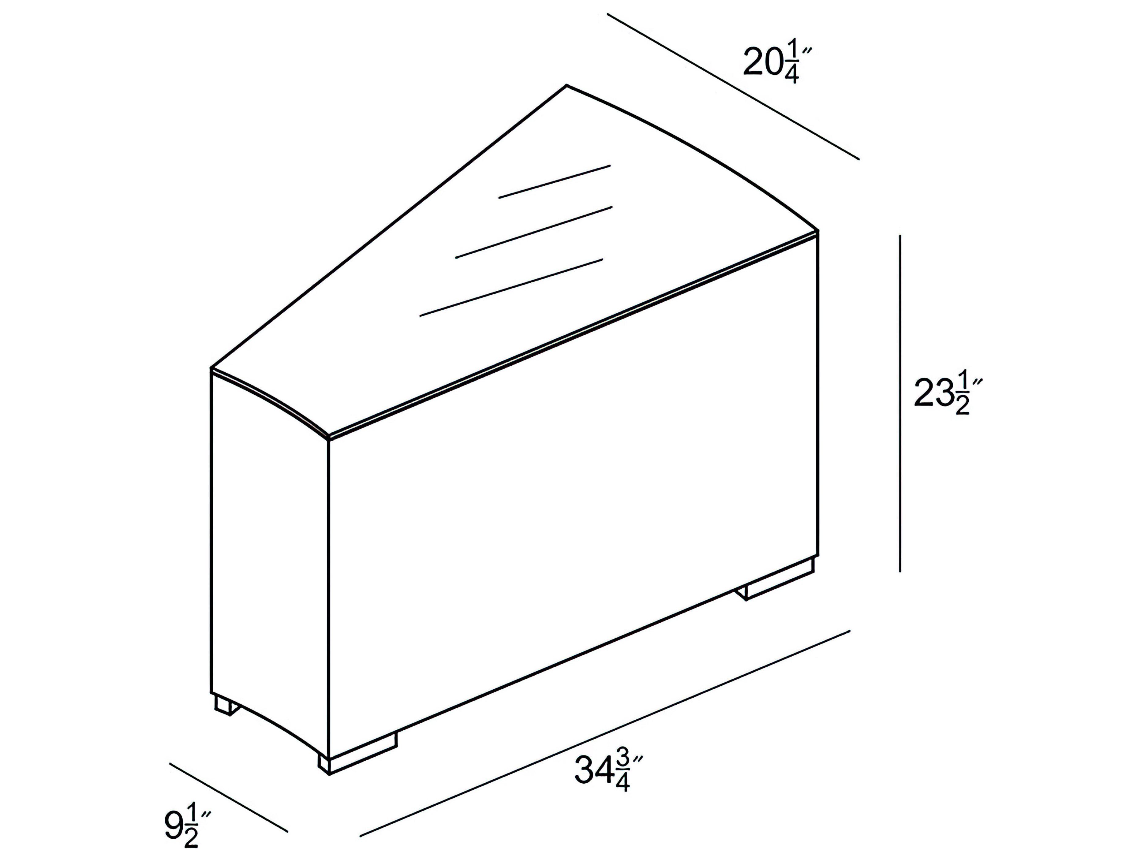 Harmonia Living Urbana Wicker Rectangular Glass Top Wedge End table