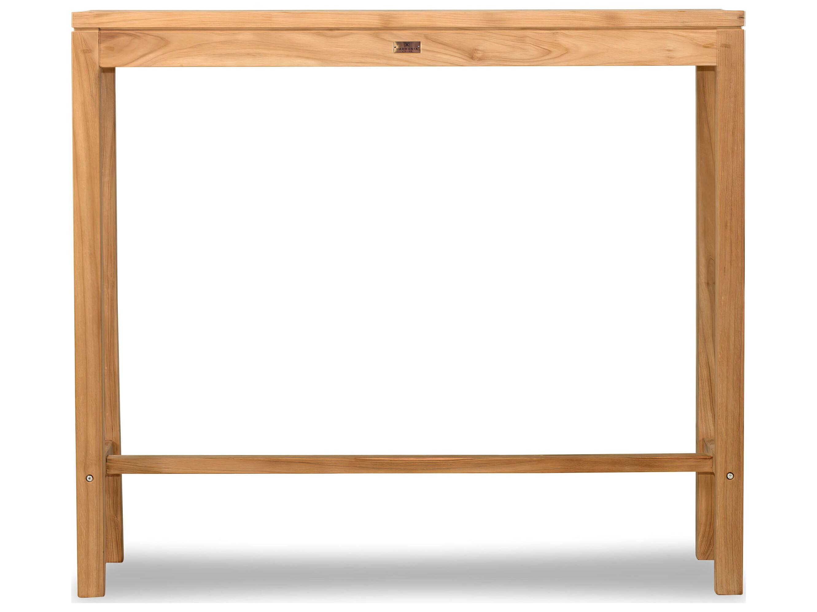 Harmonia Living Vino Teak Rectangular Bar table