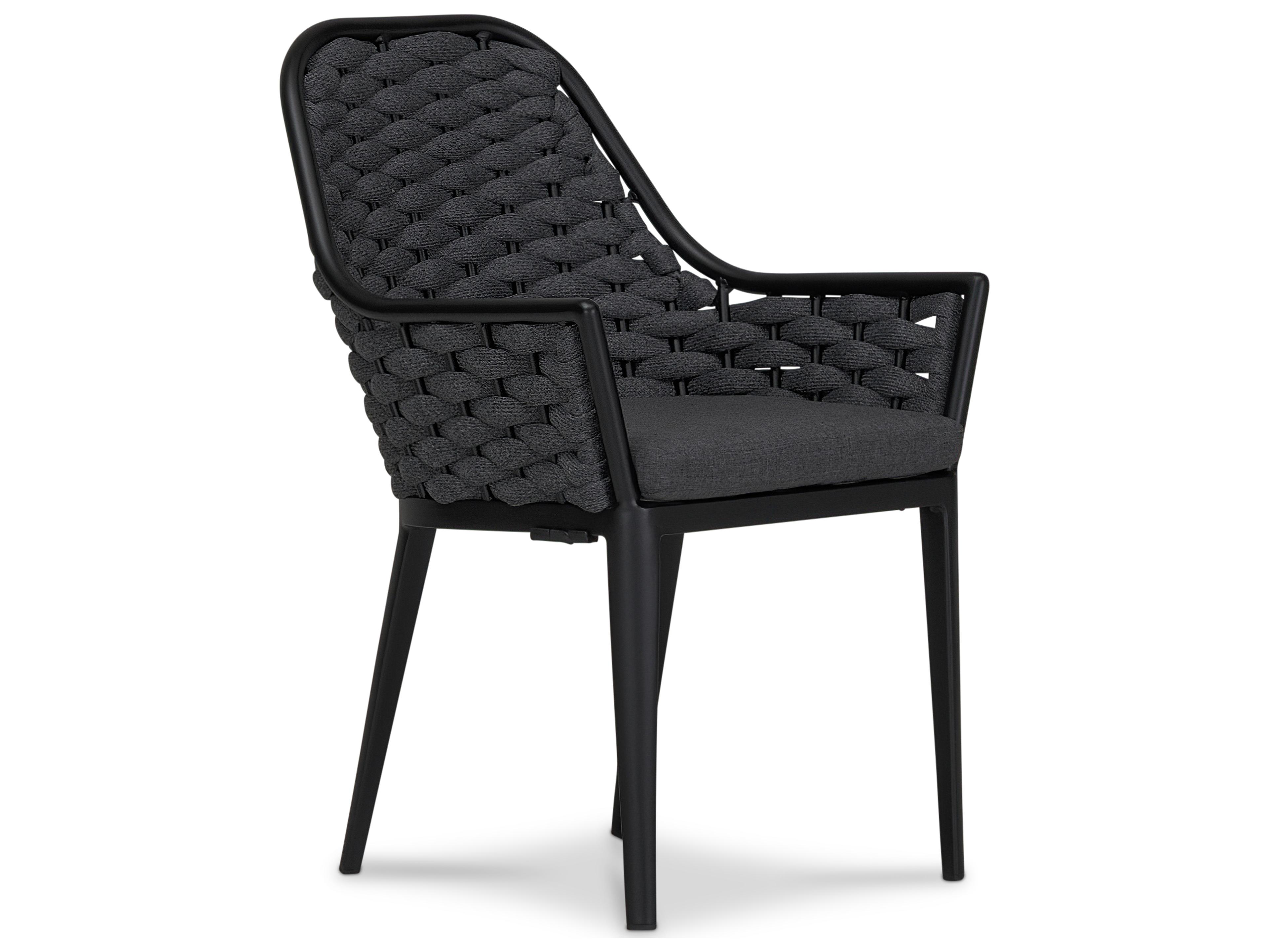 Harmonia Living Parlor Aluminum Rope 9 Piece Seat Outdoor Dining Set