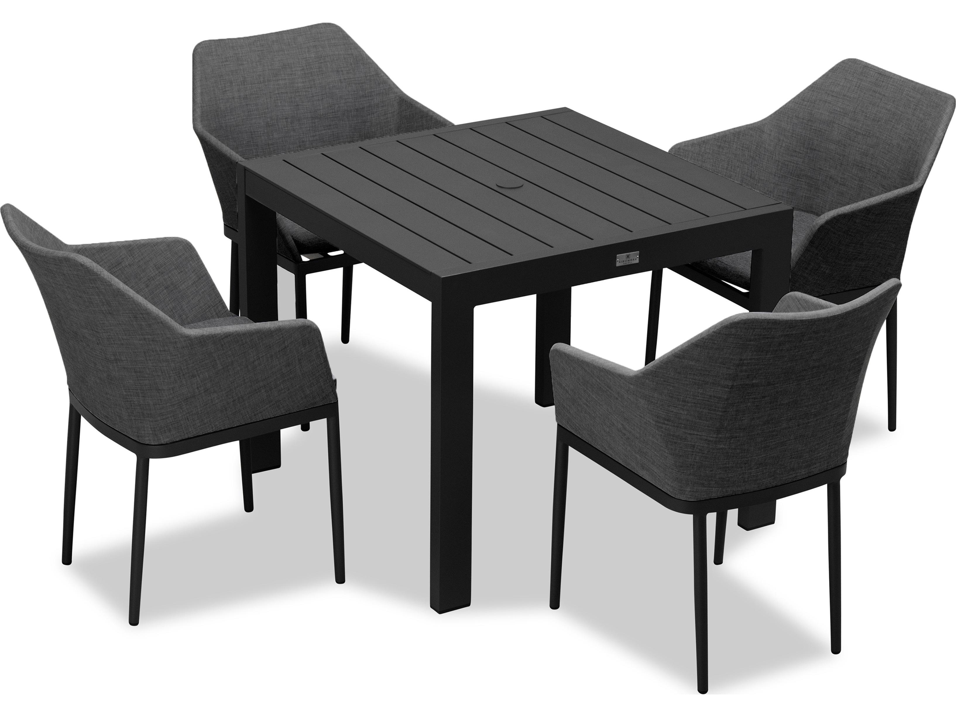 Harmonia Living Tailor Aluminum Classic 4 Seat Patio Dining Set