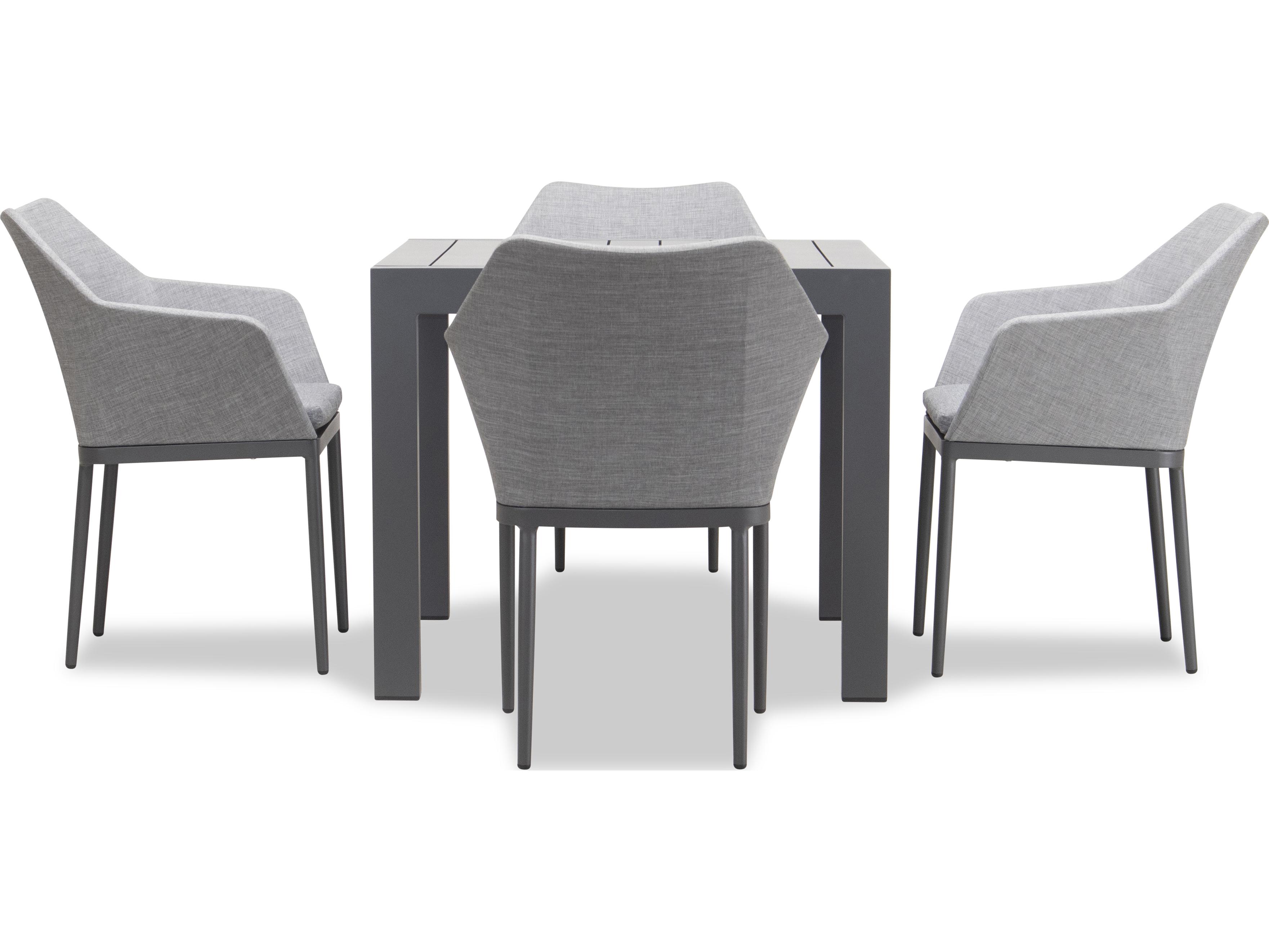 Harmonia Living Tailor Aluminum Classic 4 Seat Patio Dining Set