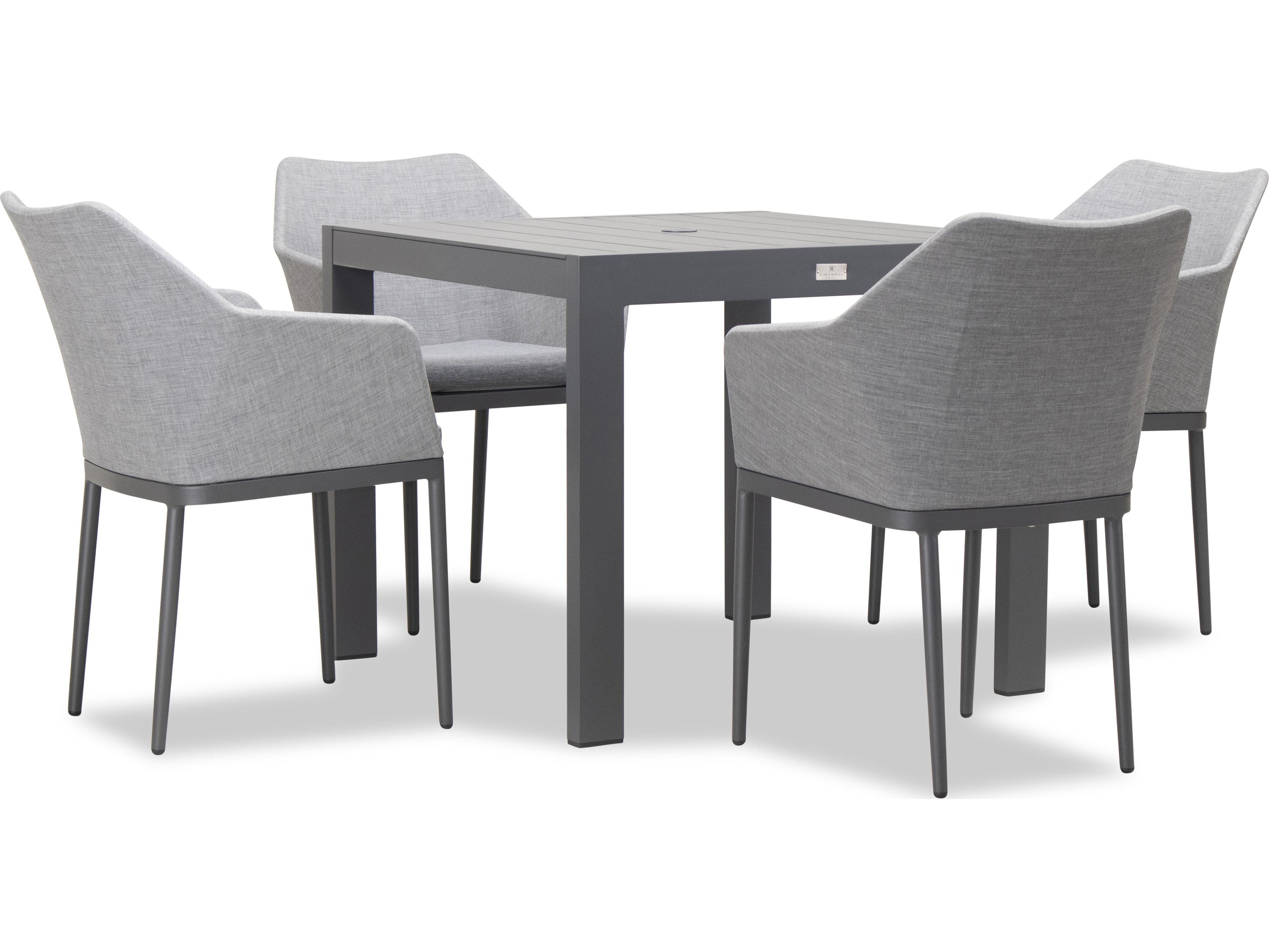 Harmonia Living Tailor Aluminum Classic 4 Seat Patio Dining Set