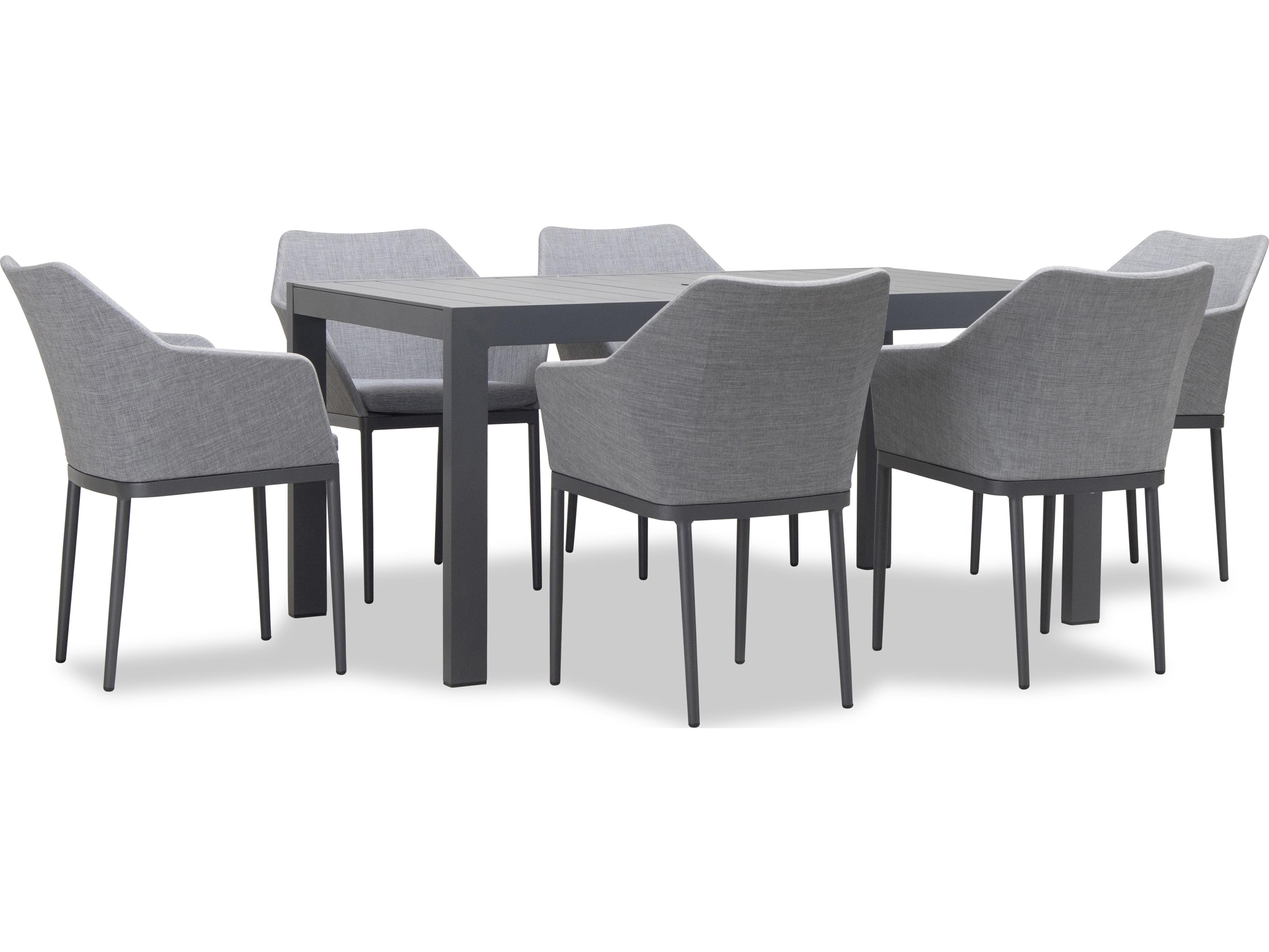 Harmonia Living Tailor Aluminum Classic 6 Seat Outdoor Dining Set