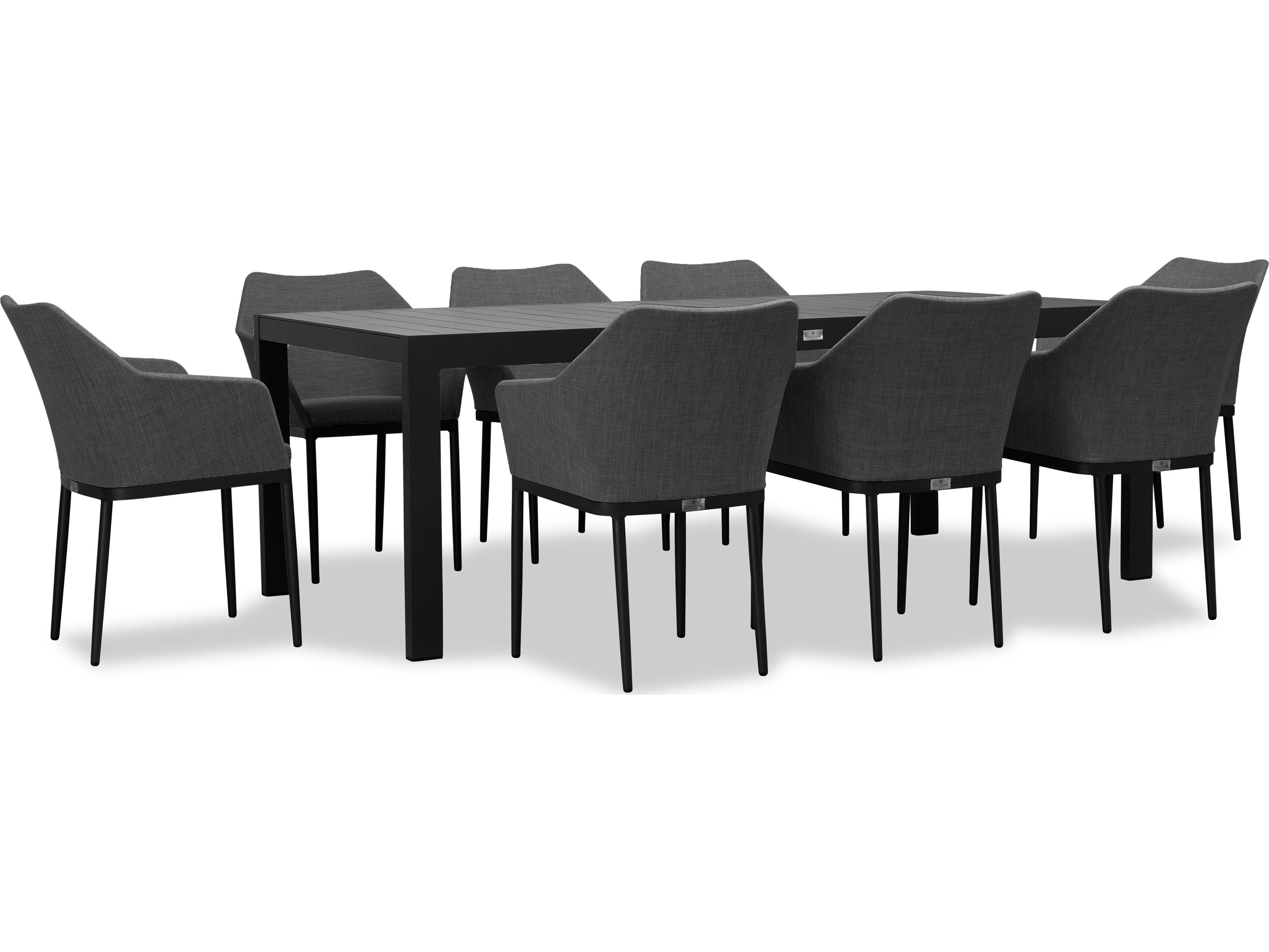 Harmonia Living Tailor Aluminum Classic 8 Seat Outdoor Patio Dining Set