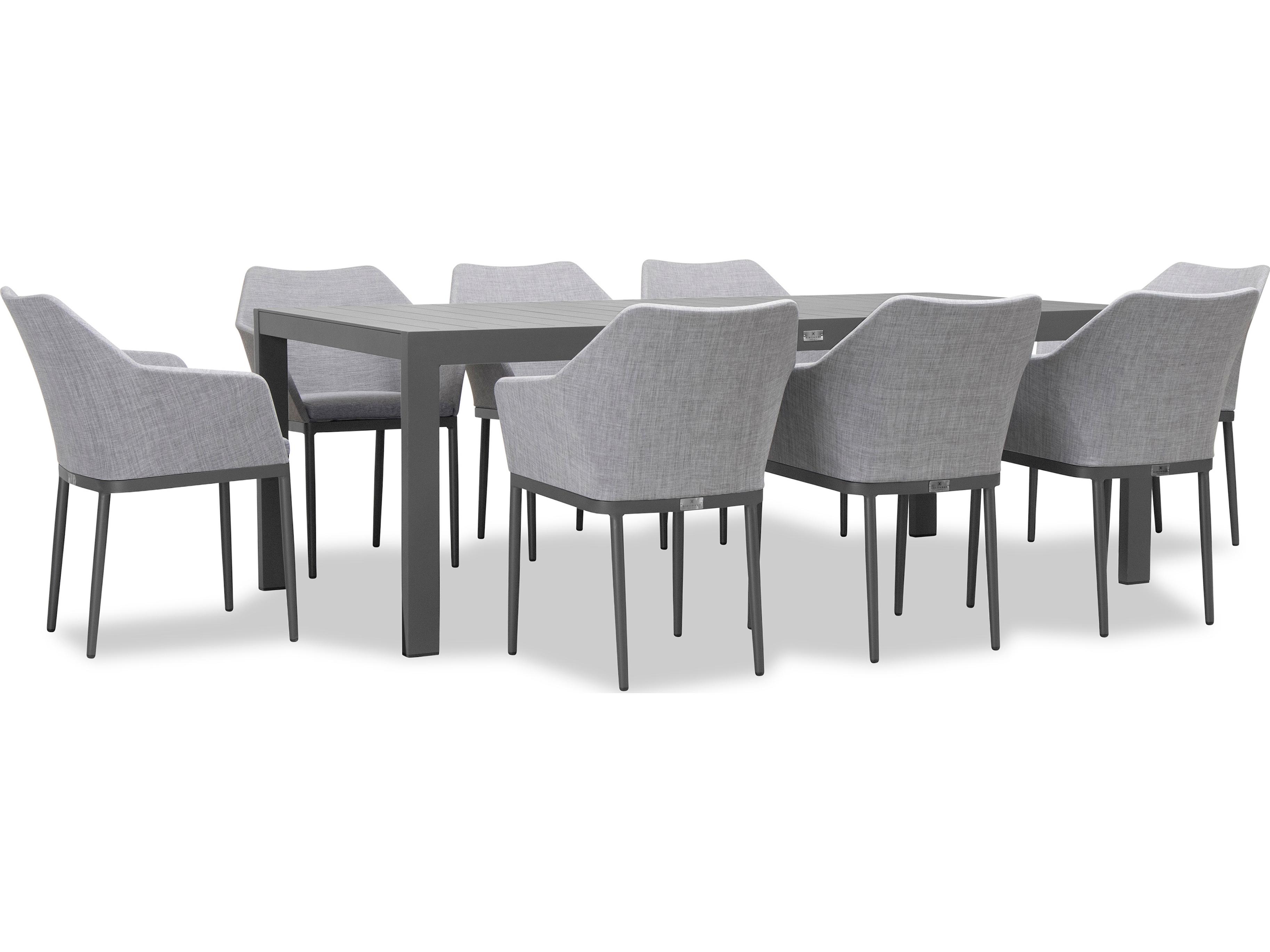 Harmonia Living Tailor Aluminum Classic 8 Seat Outdoor Patio Dining Set