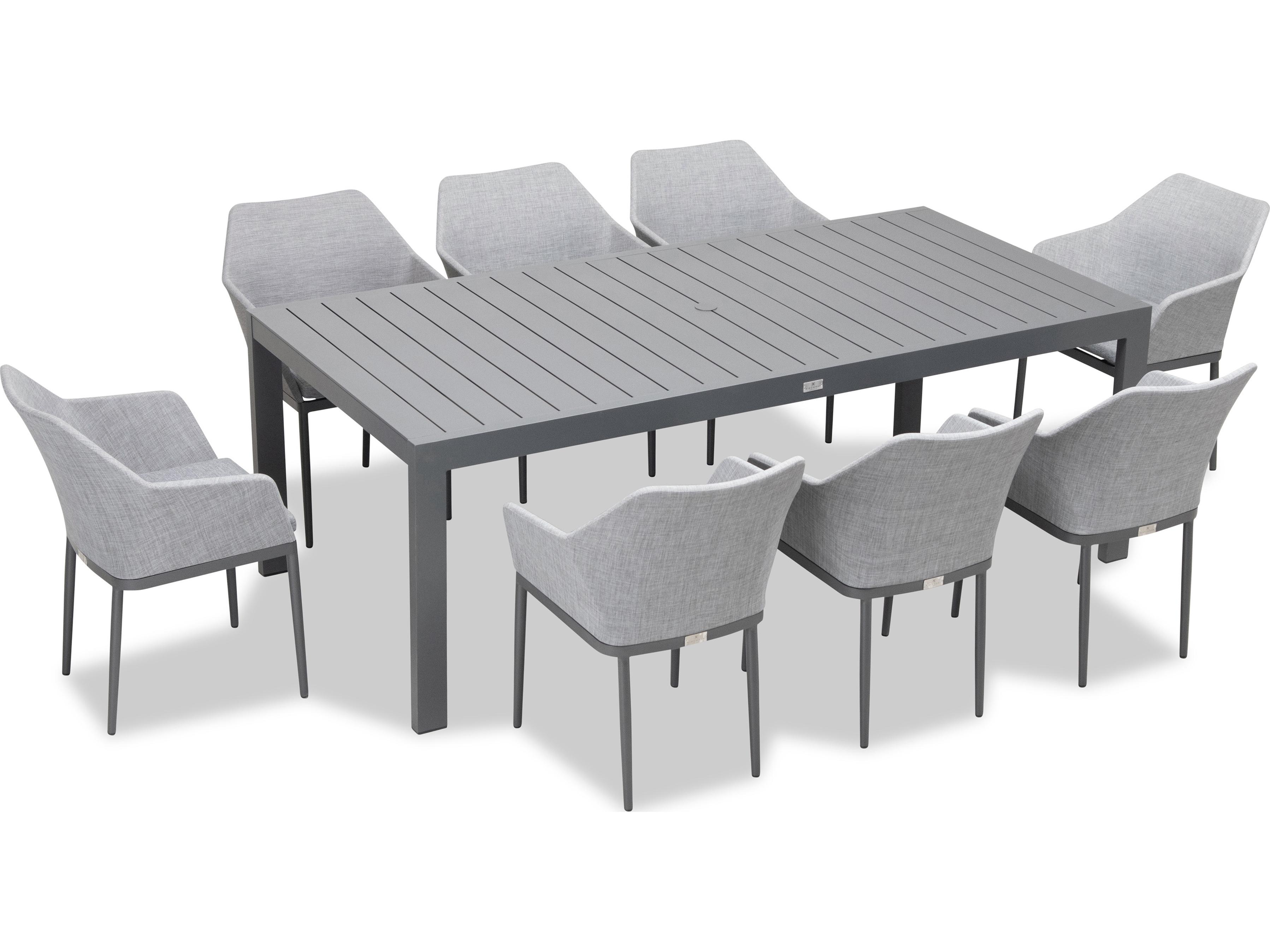 Harmonia Living Tailor Aluminum Classic 8 Seat Outdoor Patio Dining Set