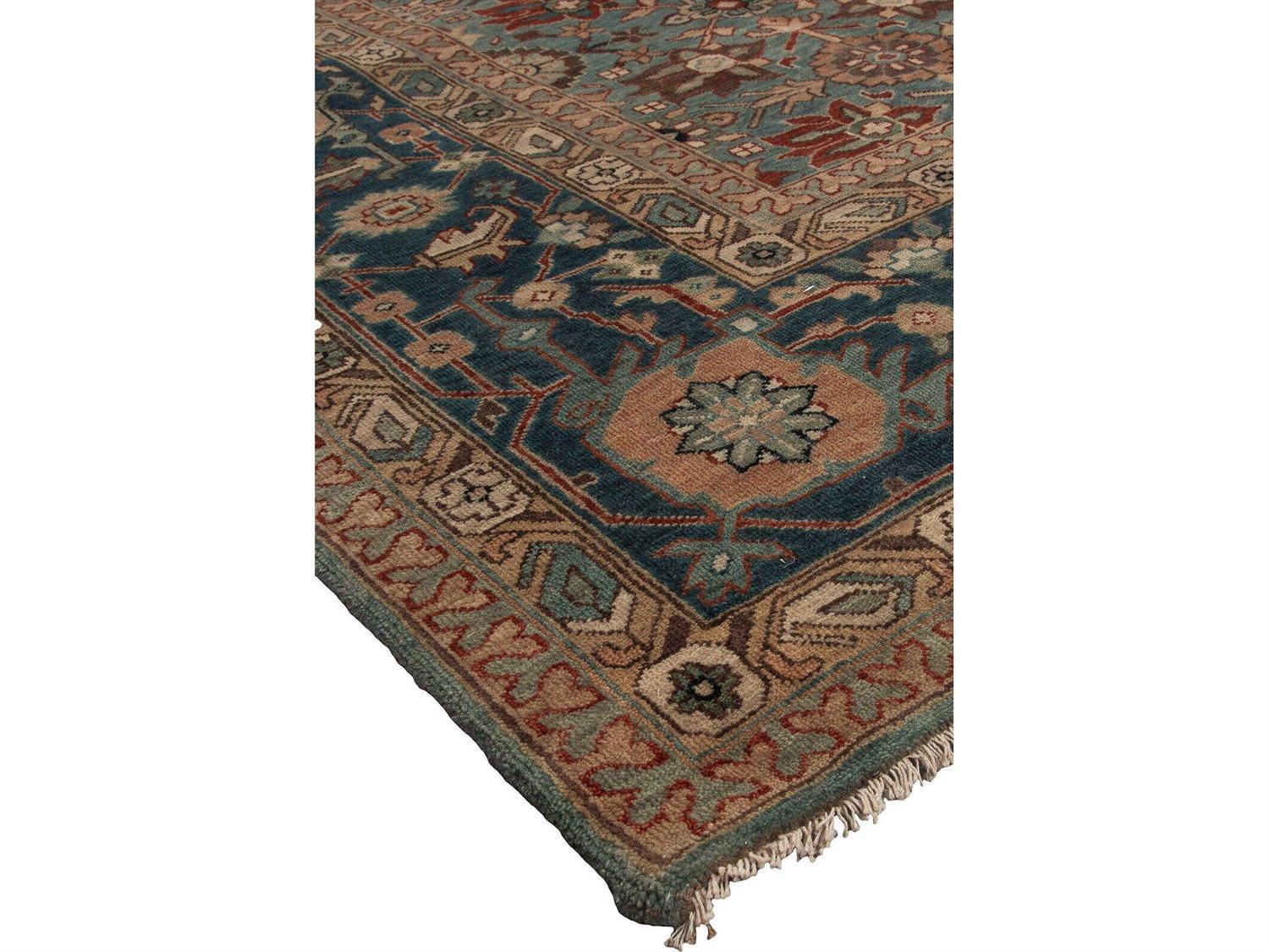 Harounian Rugs Antique Heriz Light Blue - Medium Blue Area Rug