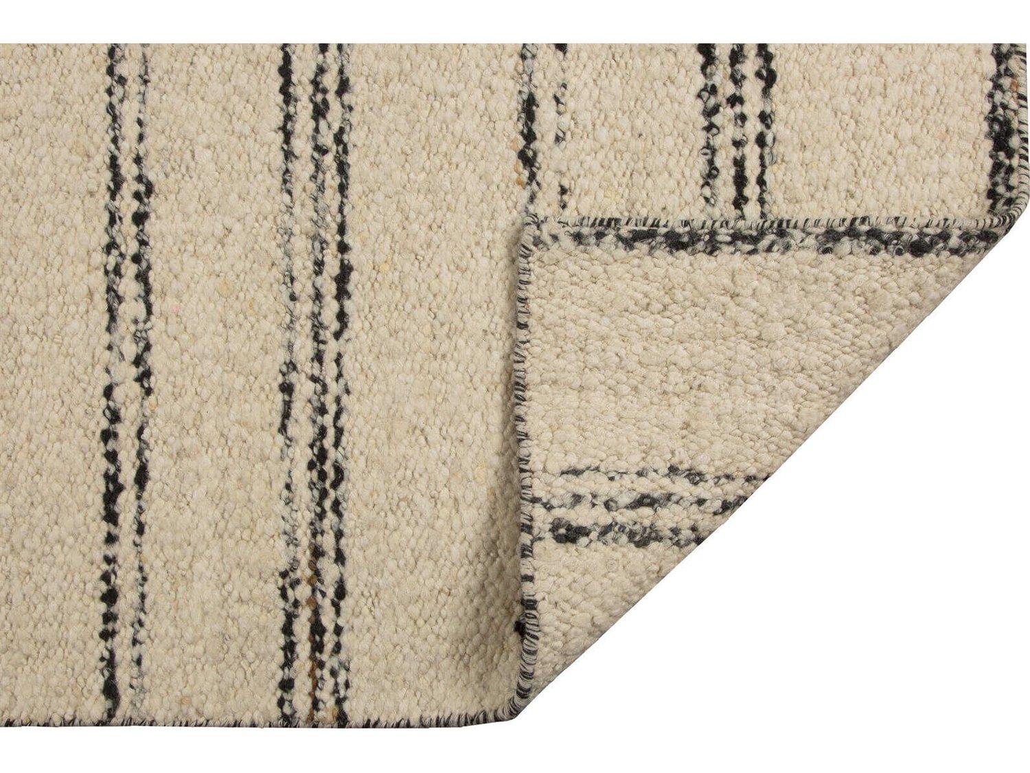 Harounian Rugs White - Black Area Rug