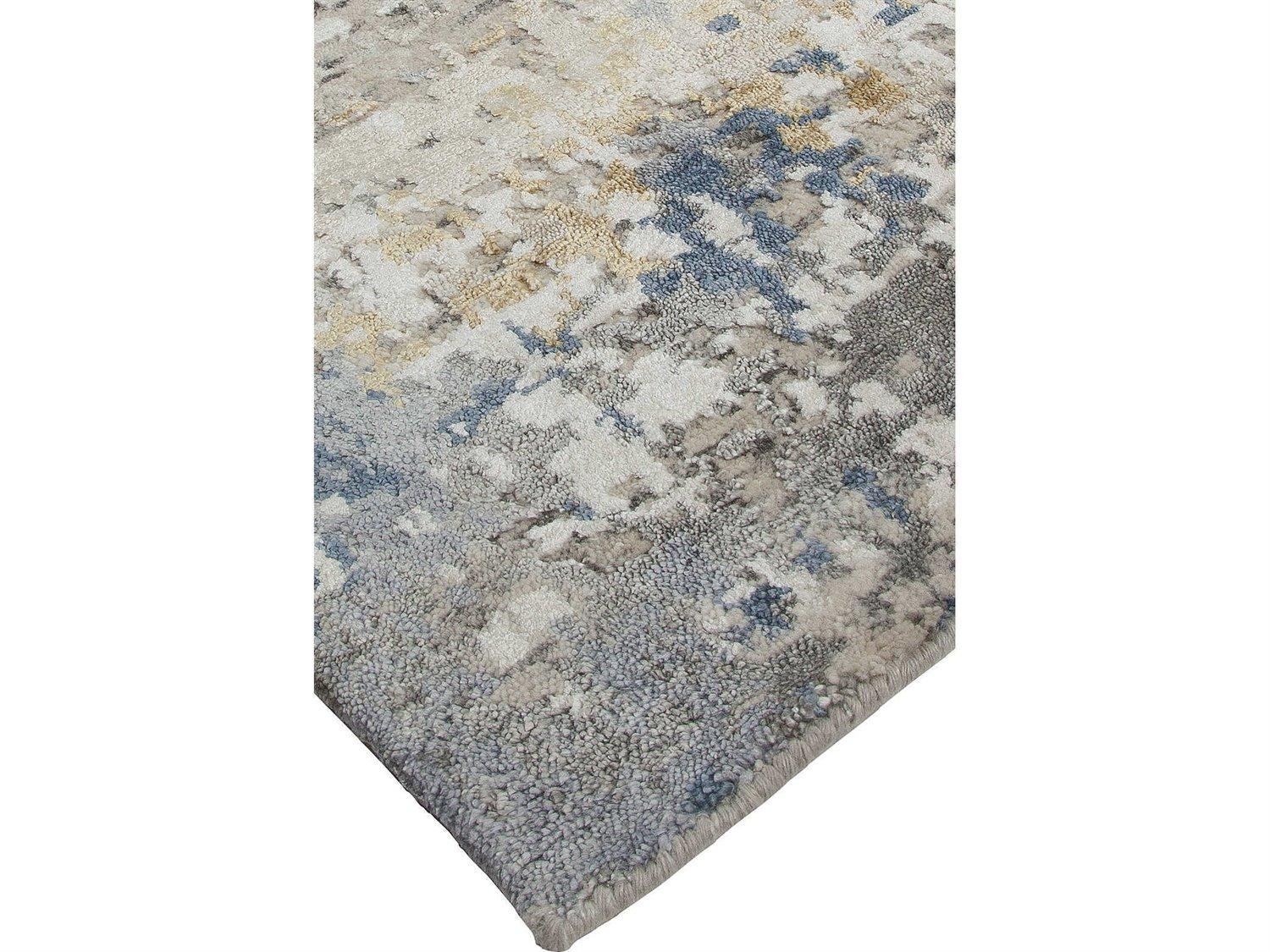 Harounian Rugs Fantasy Grey - Light Blue Area Rug