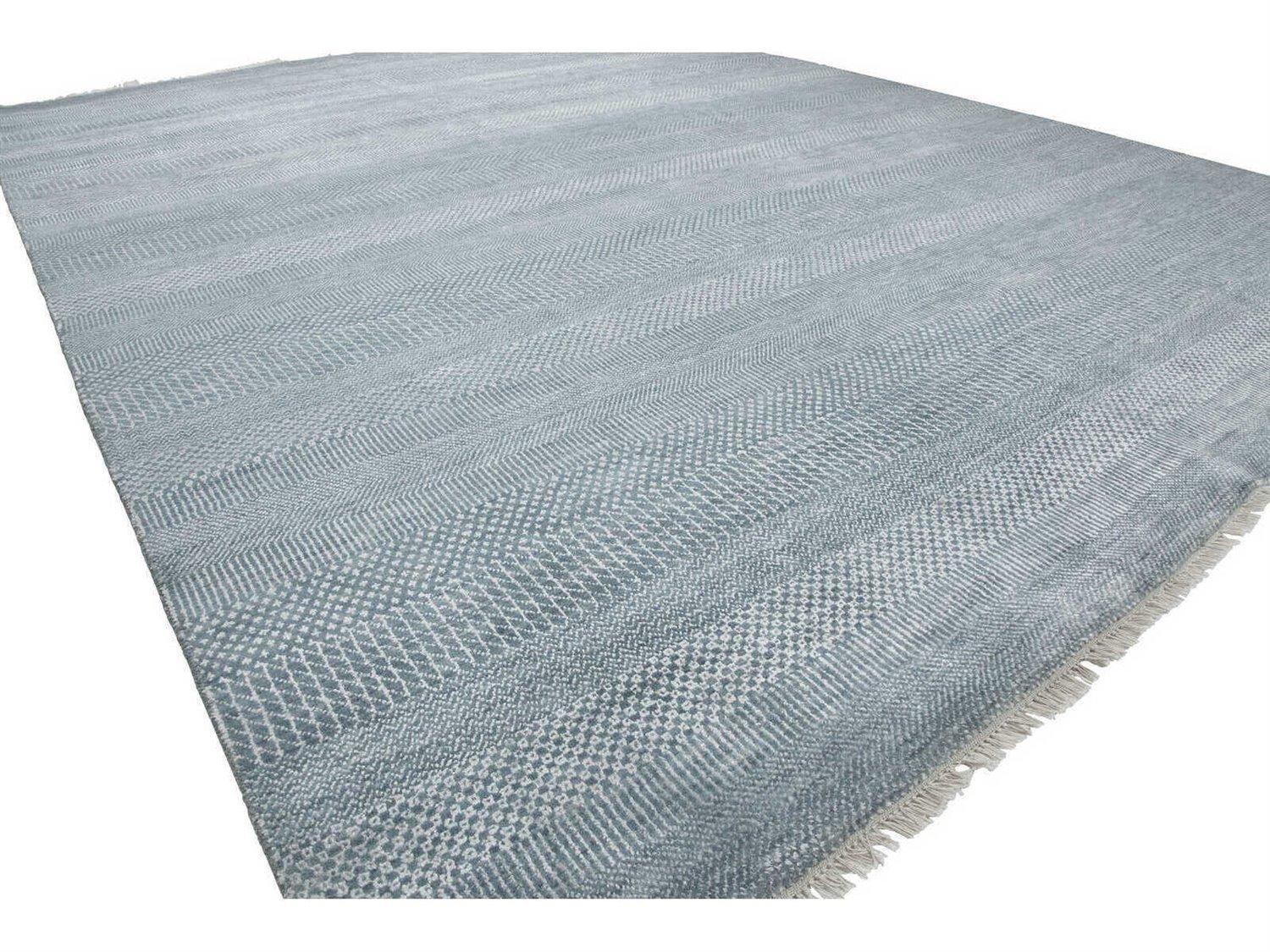 Harounian Rugs Mirage Light Blue - Silver Area Rug