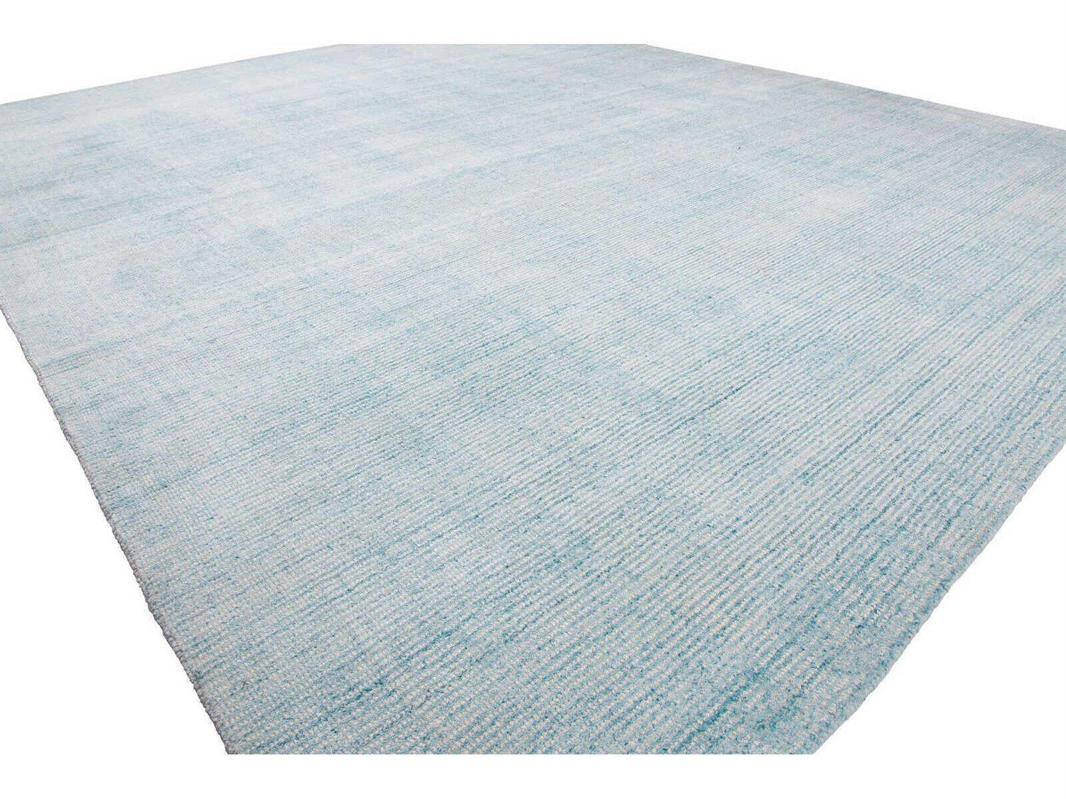 Harounian Rugs Pottery Aqua Area Rug