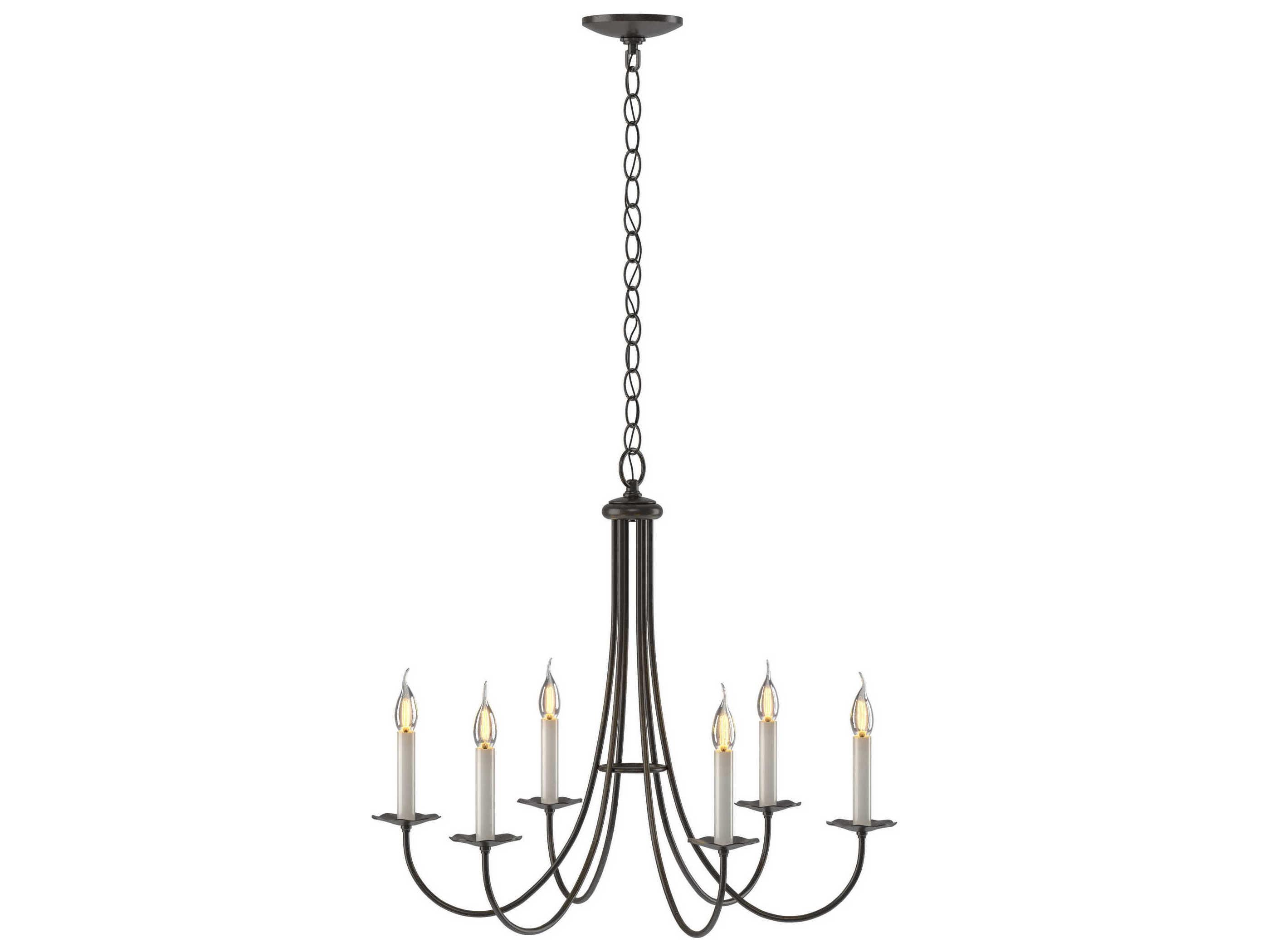 Hubbardton Forge Simple 6-Light Candelabra Chandelier