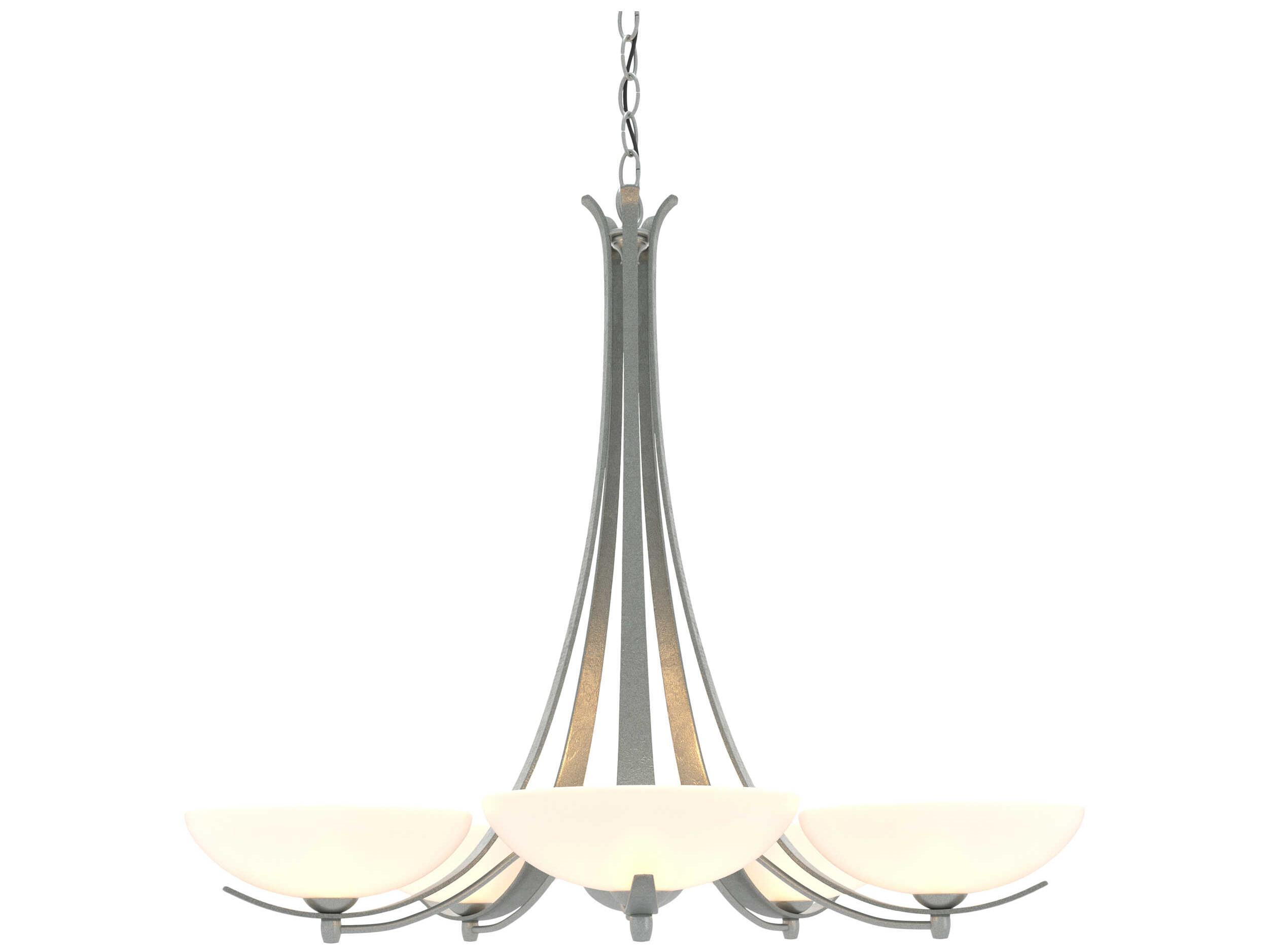 Hubbardton Forge Aegis 5-Light Glass Bowl Chandelier