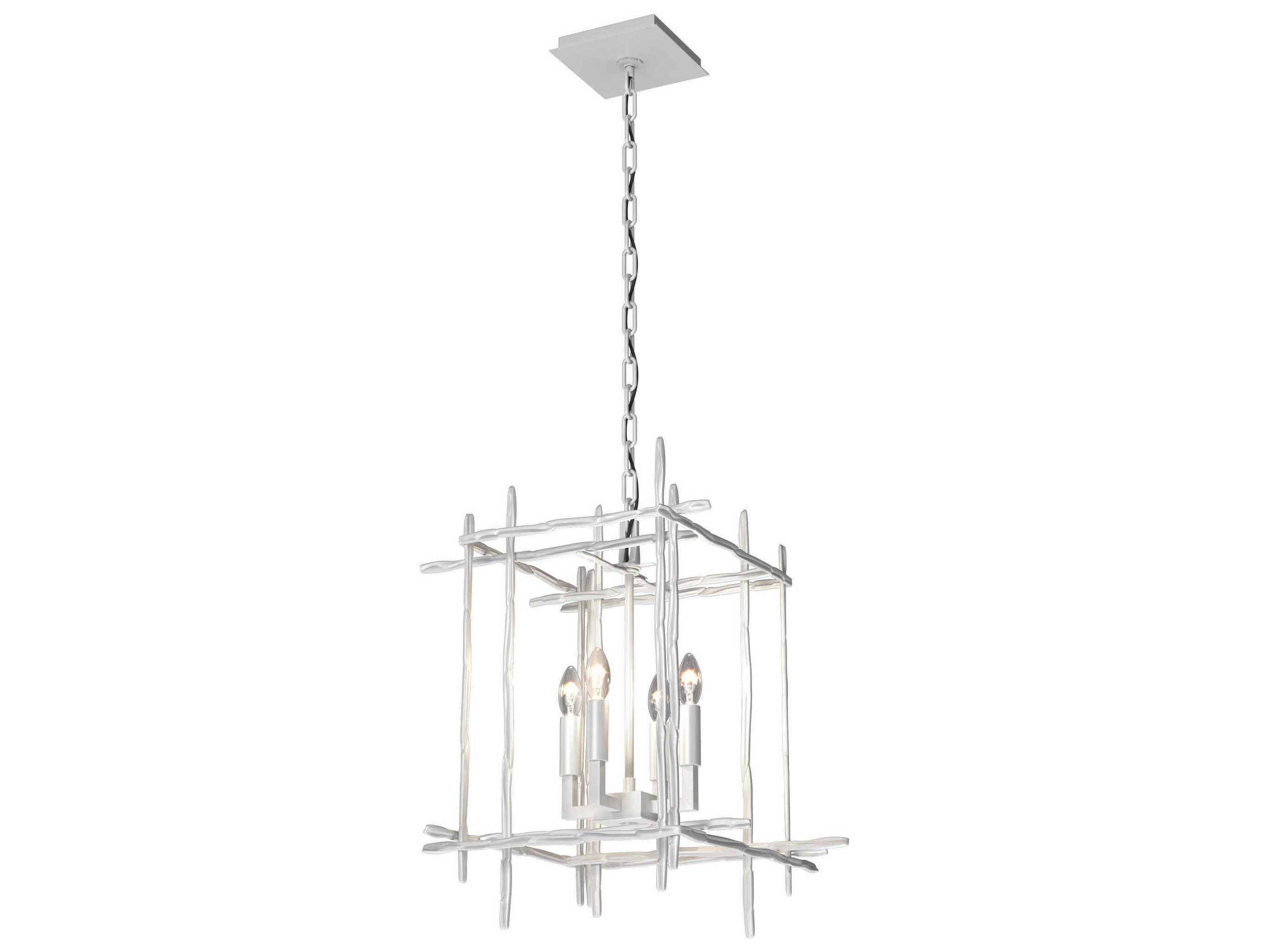 Hubbardton Forge Tura 4-Light Glass Candelabra Geometric Chandelier