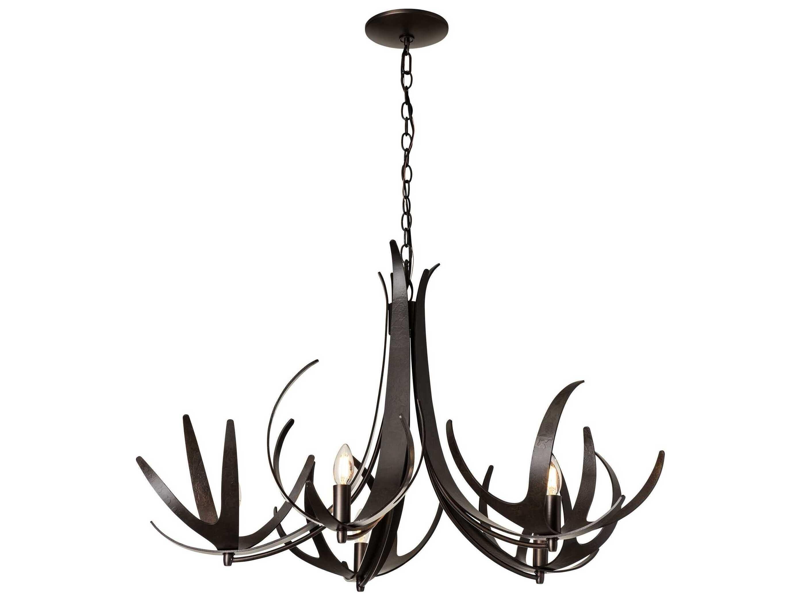Hubbardton Forge Caribou 5-Light Candelabra Chandelier