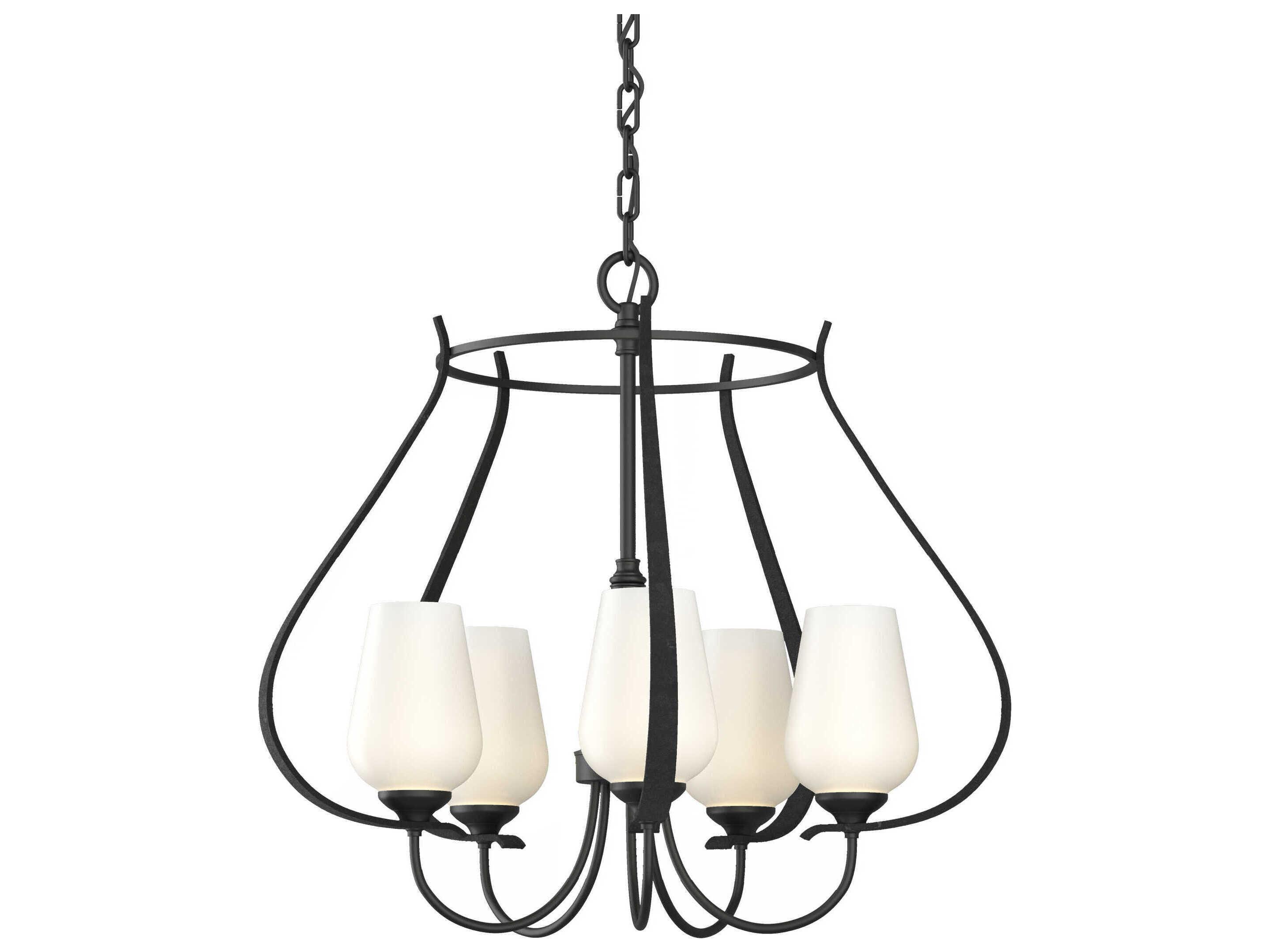 Hubbardton Forge Flora 5-Light Glass Chandelier