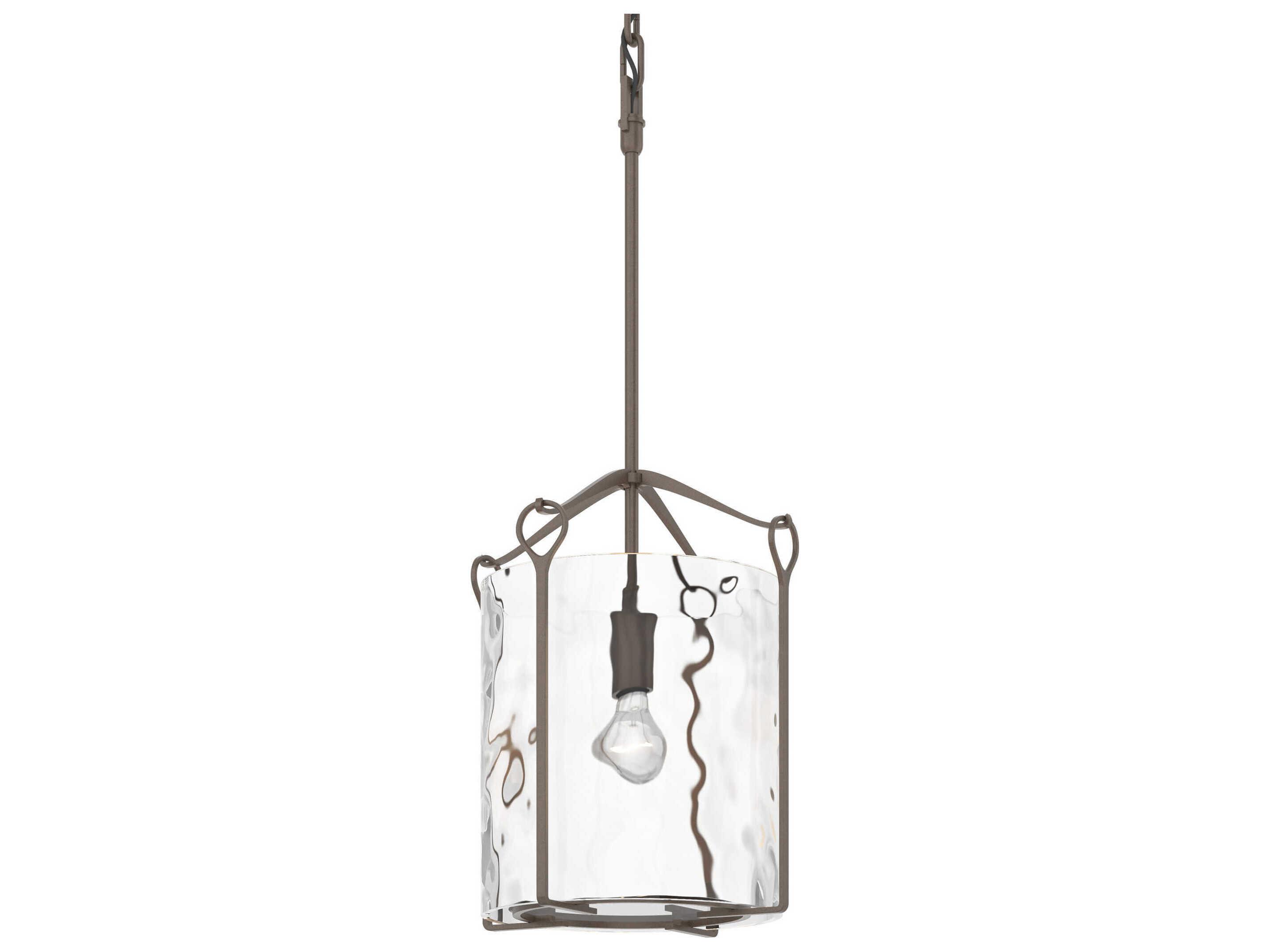 Hubbardton Forge Bow 1-Light Glass Drum Mini Pendant