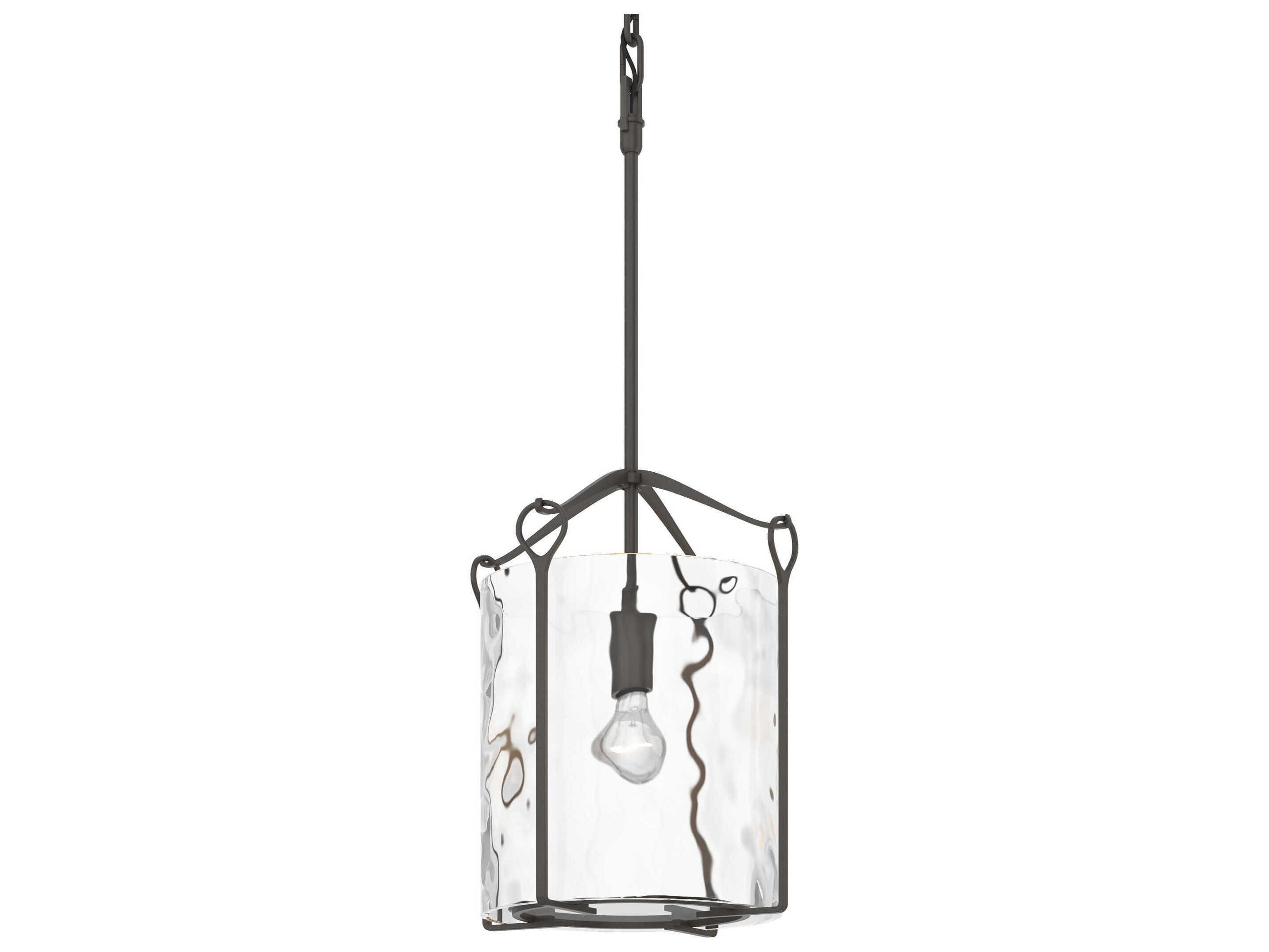 Hubbardton Forge Bow 1-Light Glass Drum Mini Pendant