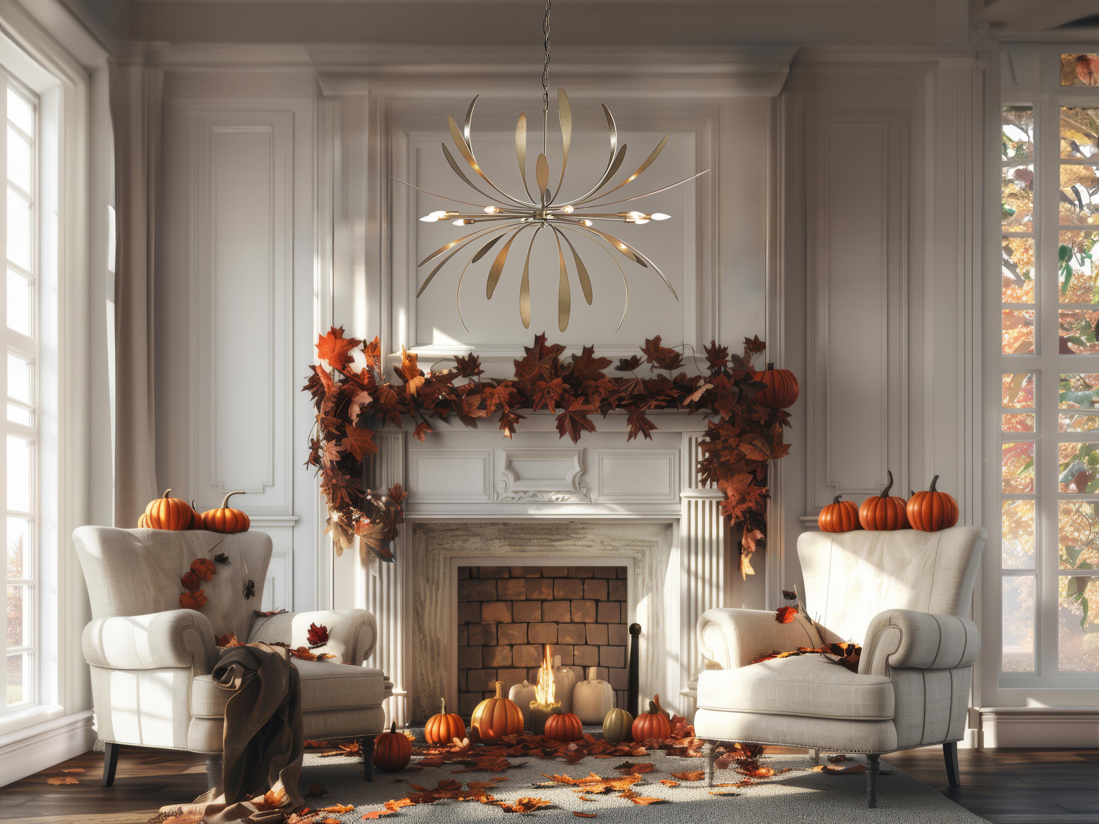 Hubbardton Forge Dahlia 10-Light Sputnik Pendant