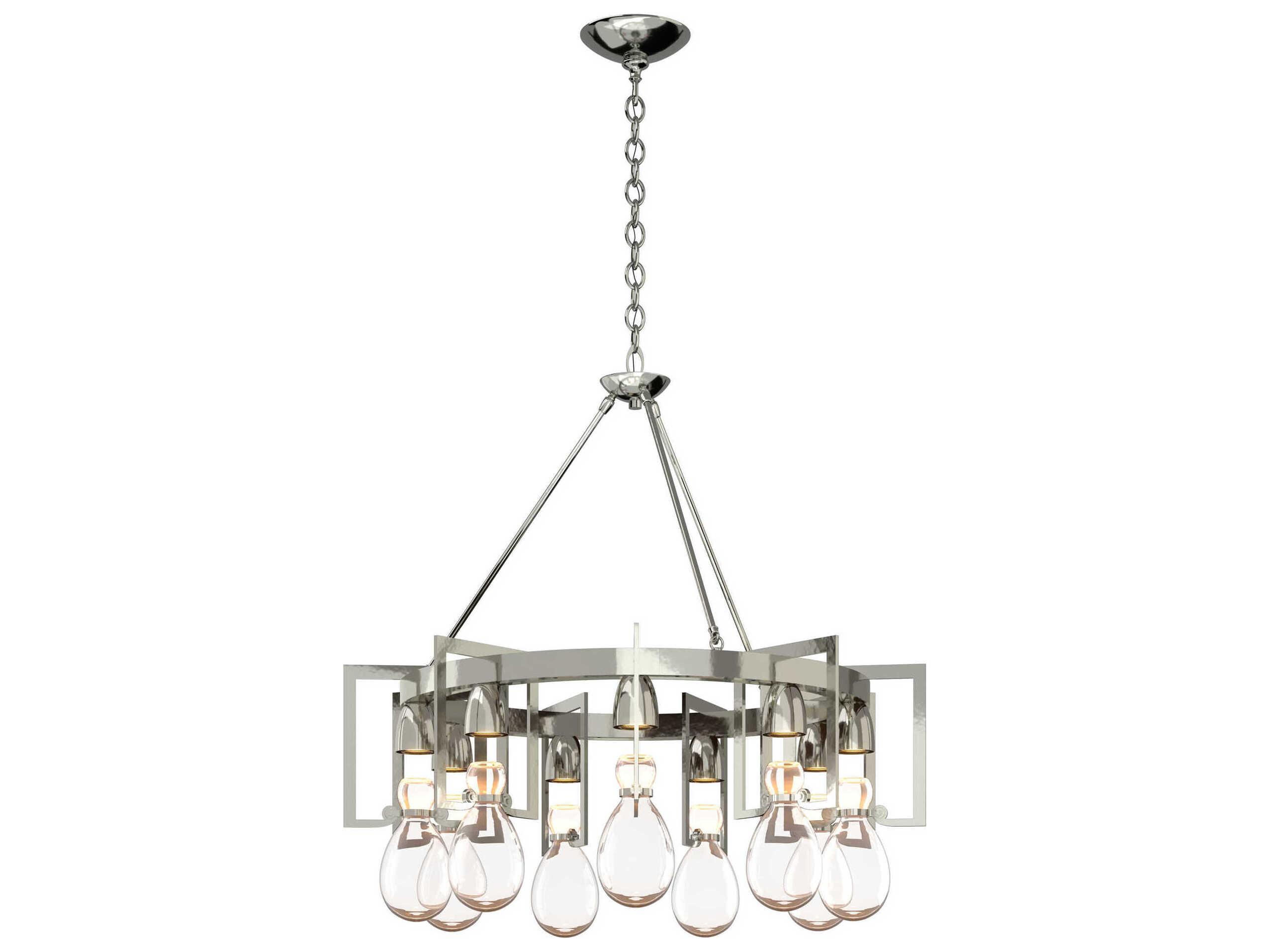 Hubbardton Forge Apothecary 9-Light Glass Chandelier
