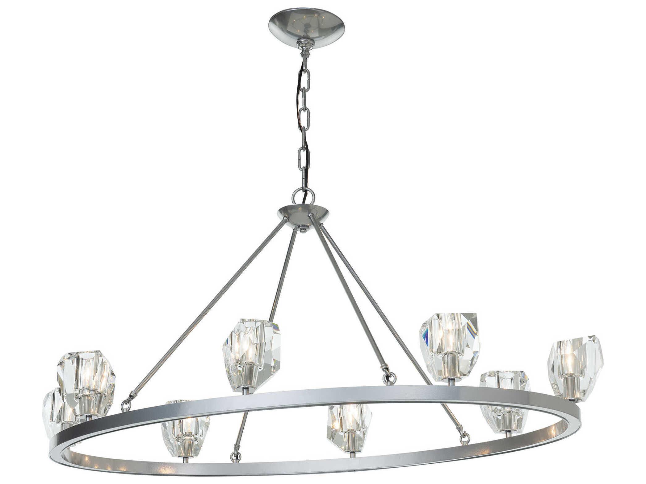 Hubbardton Forge Gatsby 8-Light Crystal Candelabra Chandelier