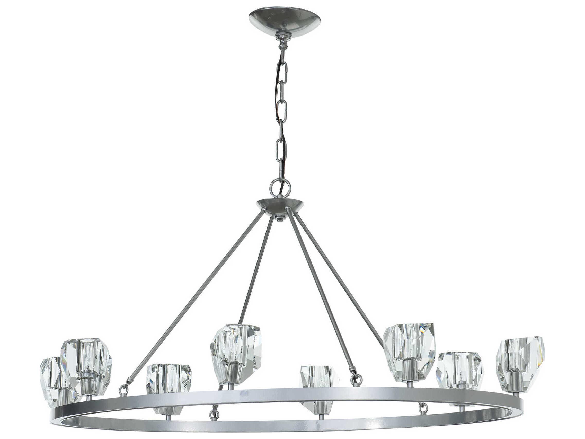 Hubbardton Forge Gatsby 8-Light Crystal Candelabra Chandelier