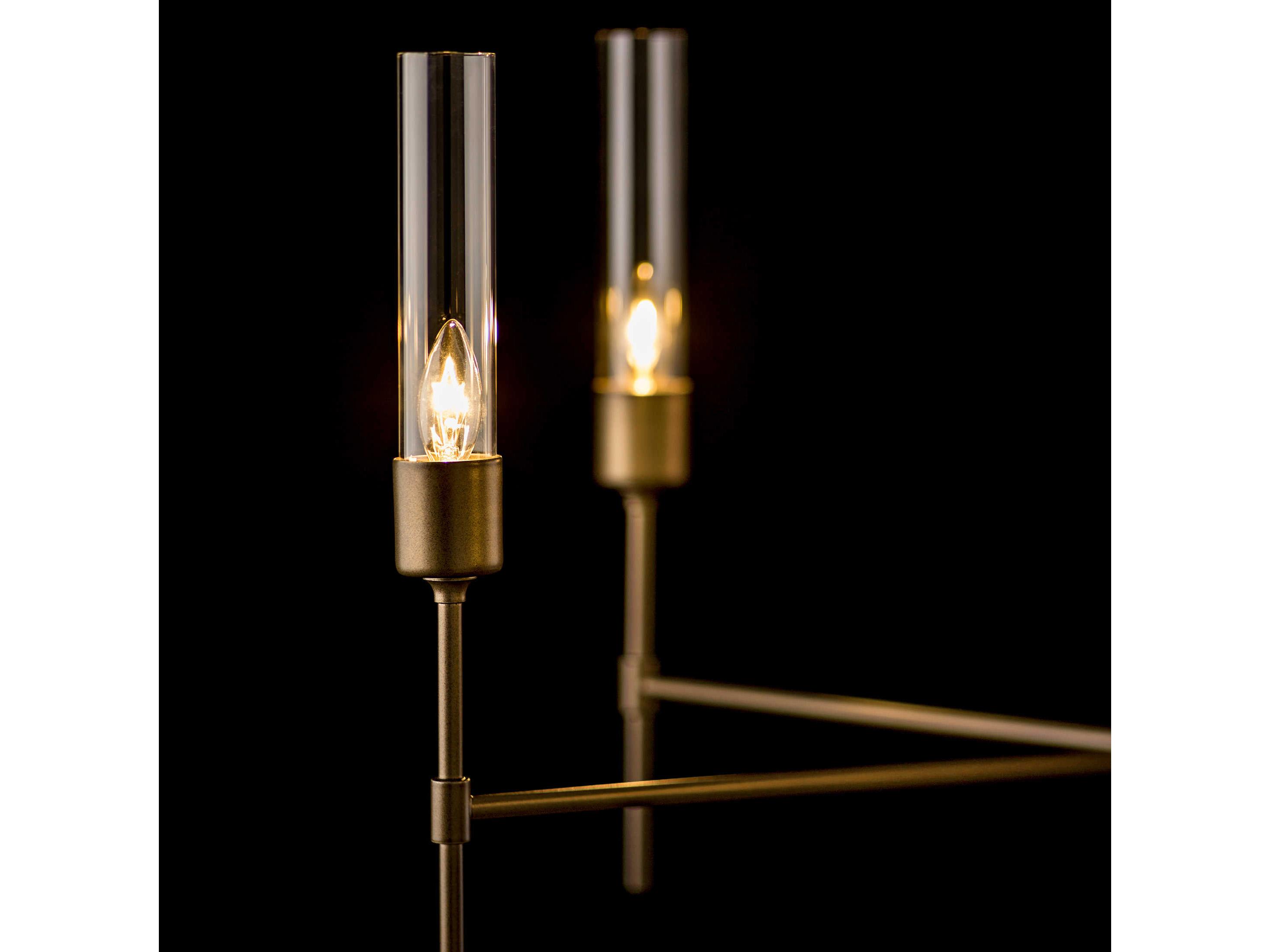 Hubbardton Forge Vela 5-Light Glass Candelabra Cylinder Chandelier