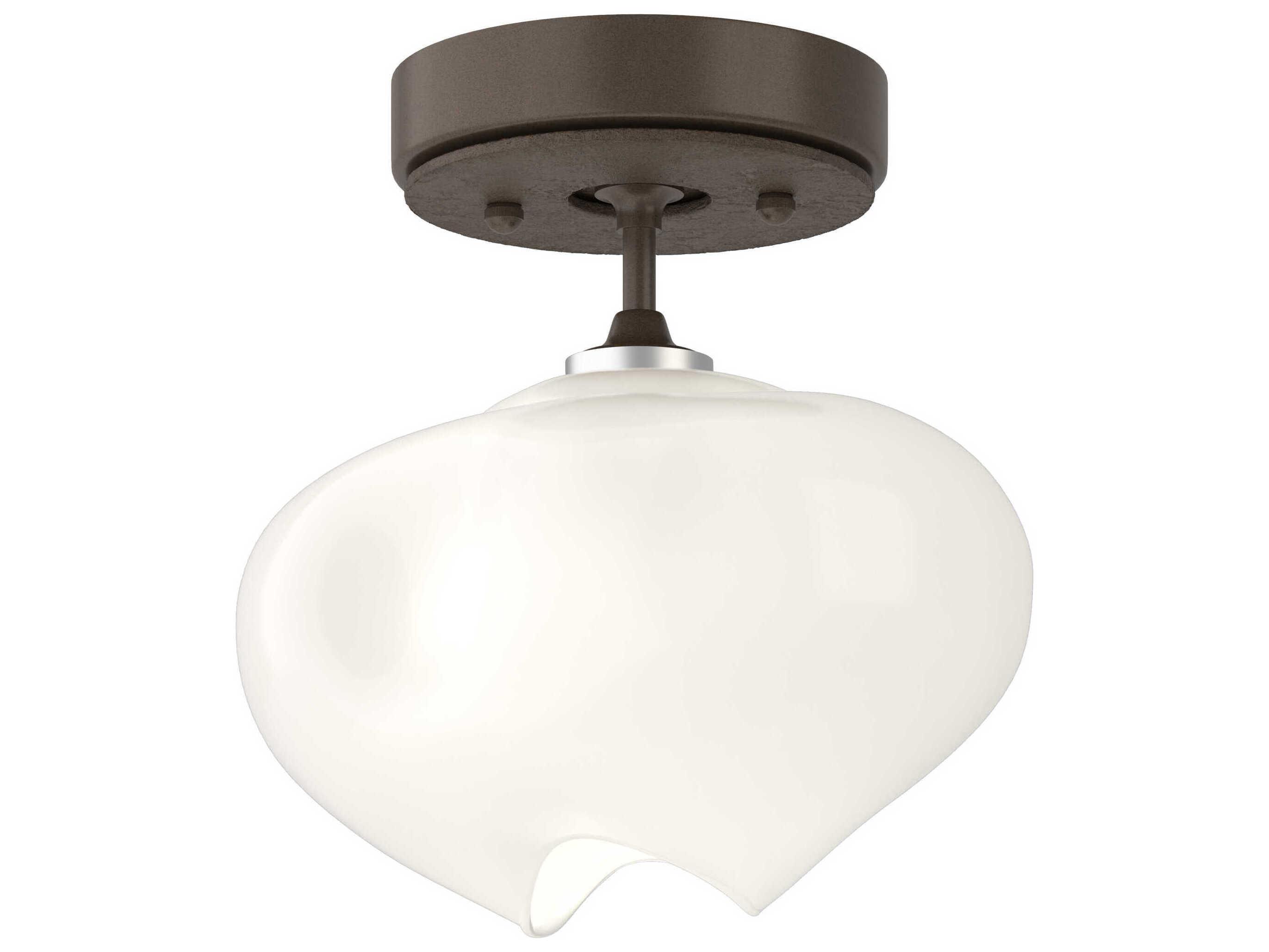 Hubbardton Forge Ume 1-Light Glass Semi Flush Mount