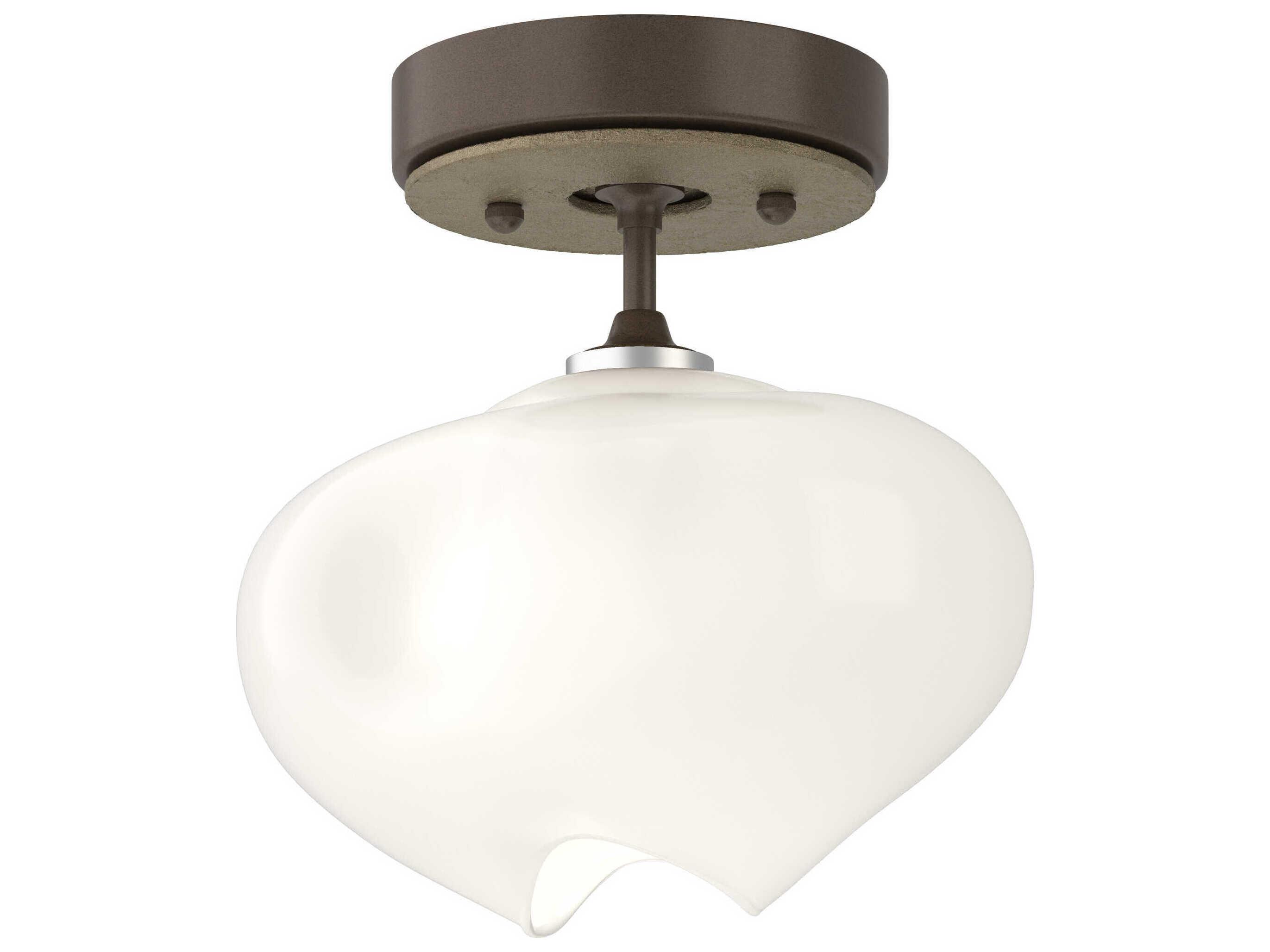 Hubbardton Forge Ume 1-Light Glass Semi Flush Mount